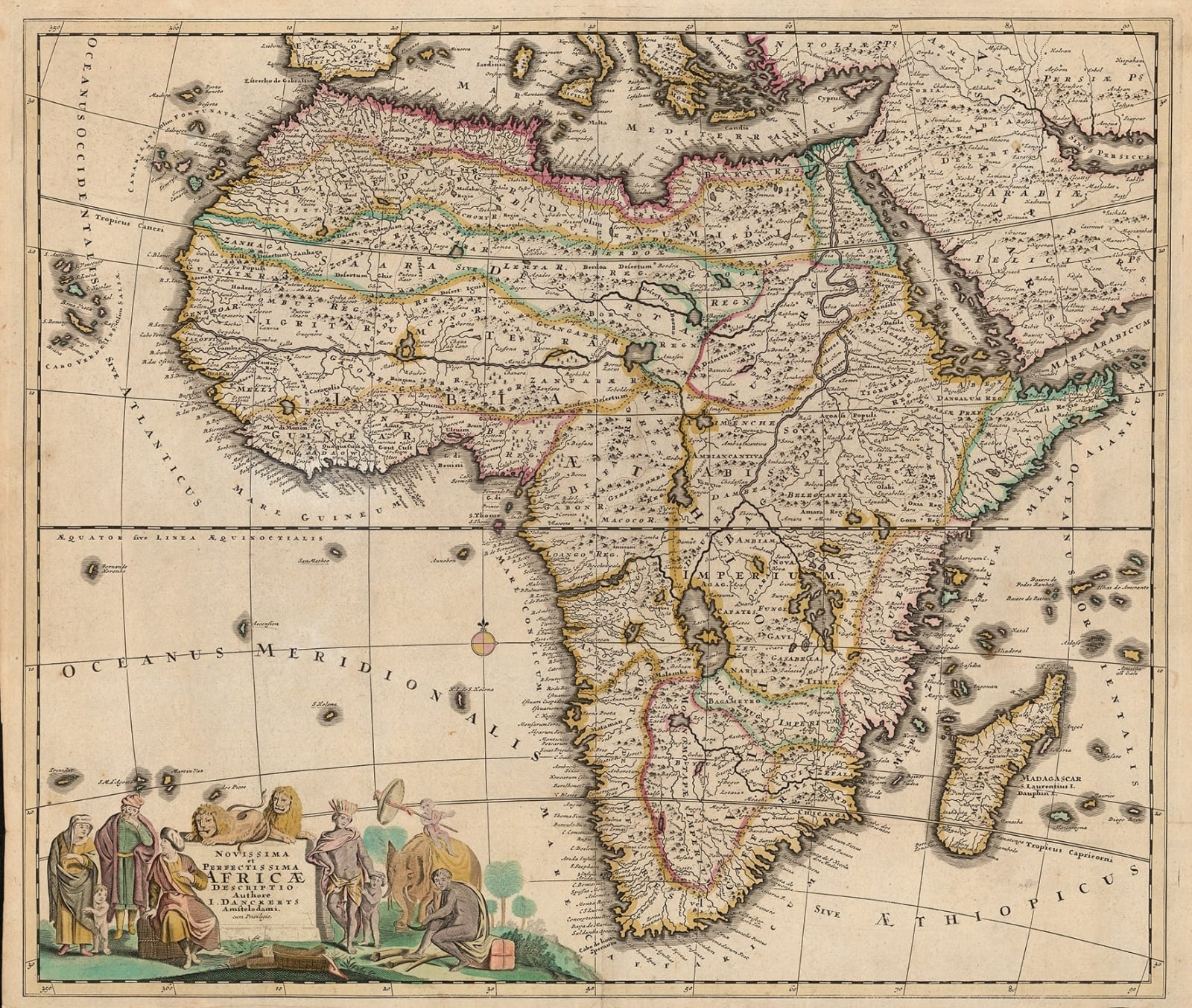 Cornelis & Justus Danckerts, Africa, 1699 c.