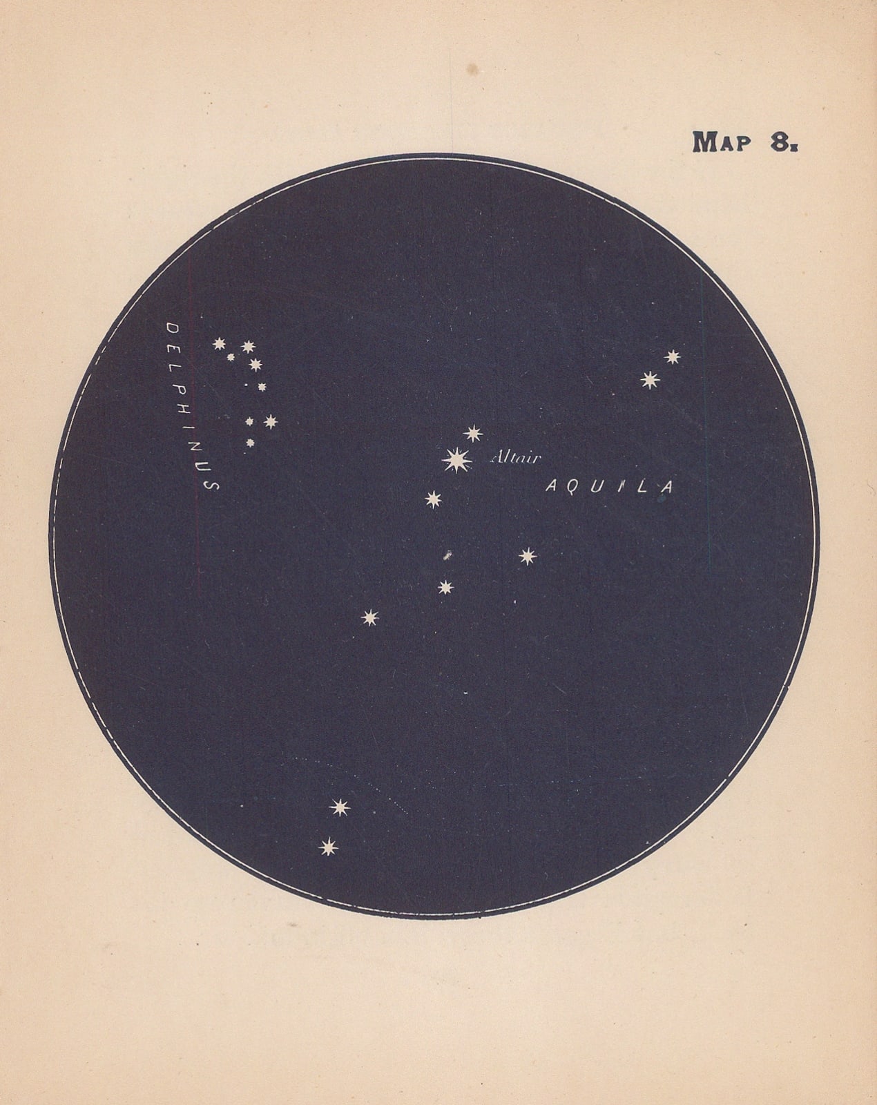 James Gall, Map 8. Aquila & Delphinus, 1900