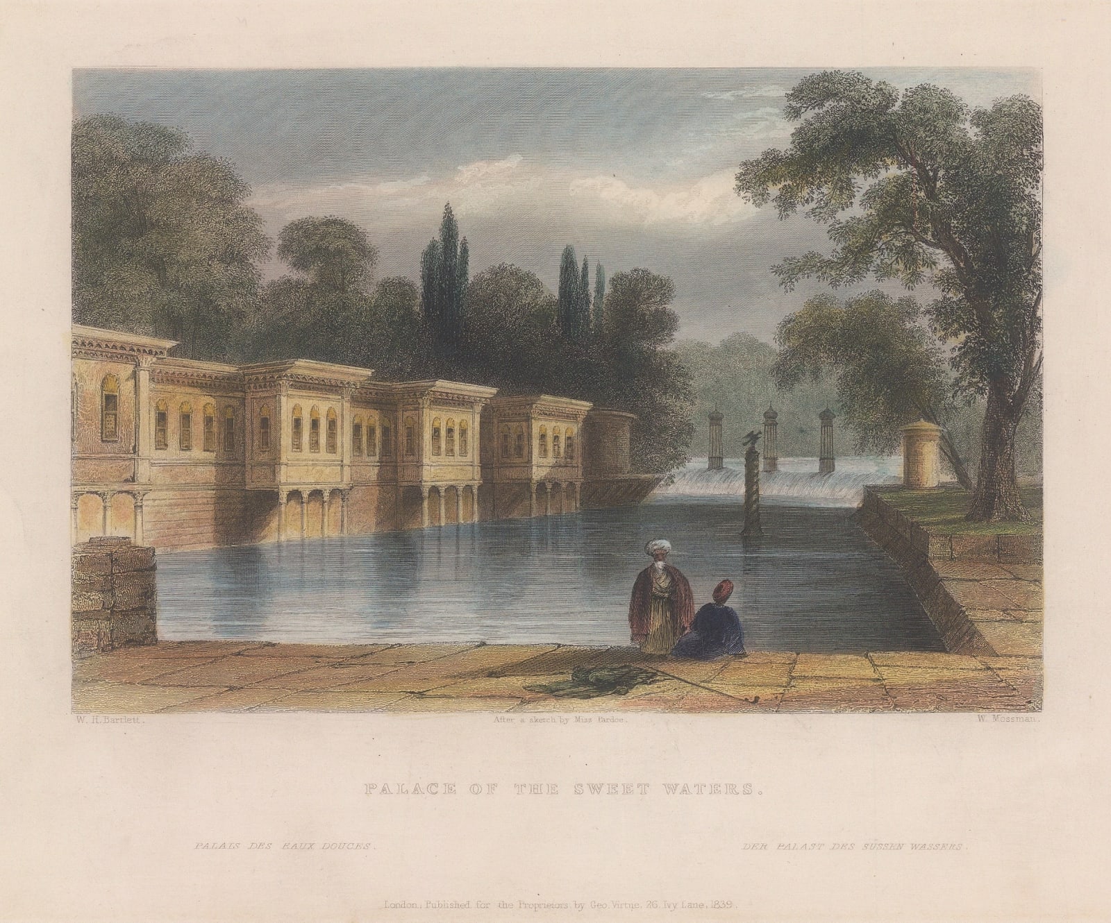 William Bartlett, Turkey - Istanbul / Constantinople, Caglayan Palace, 1838