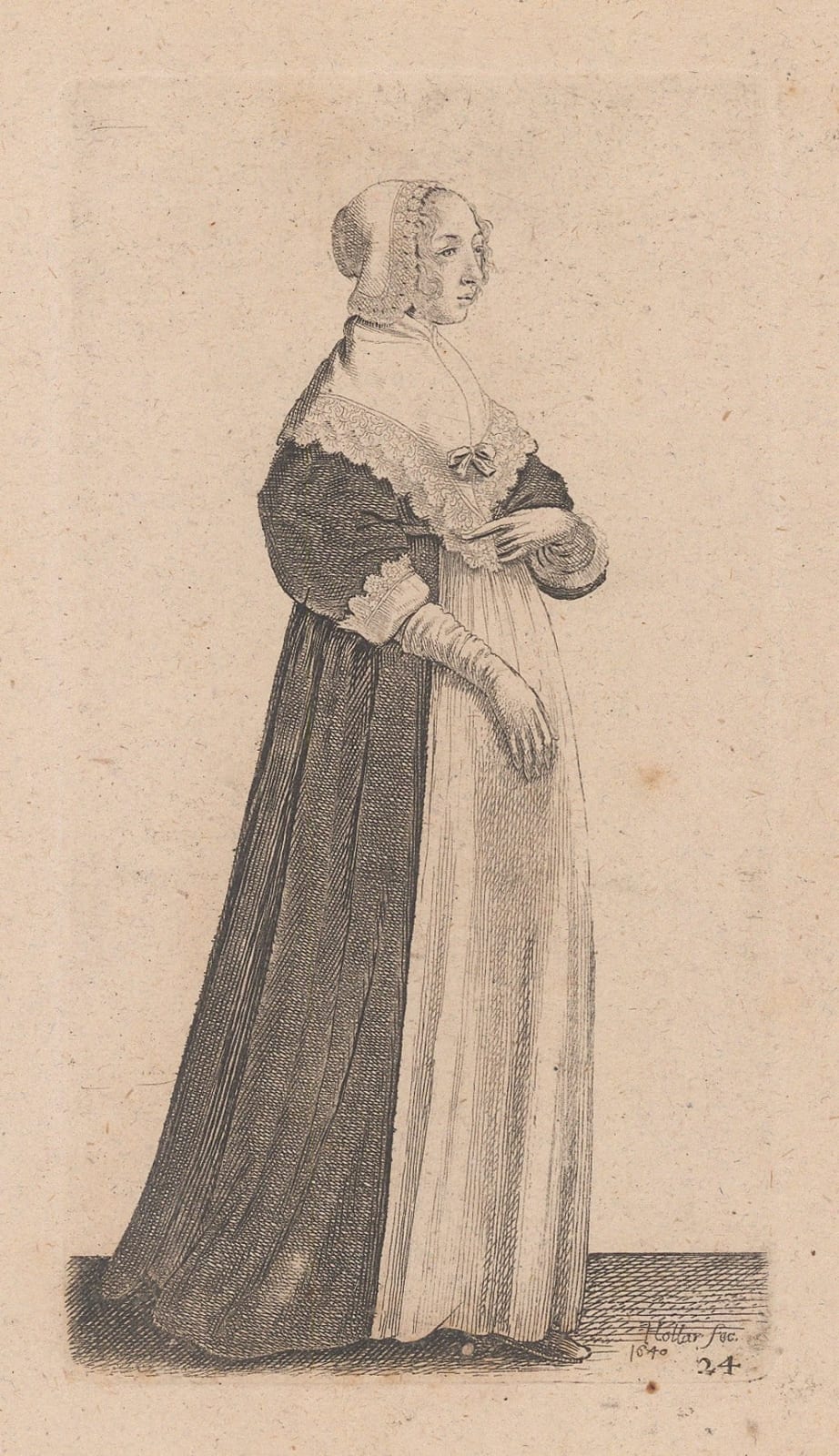Wenceslaus Hollar, Historical costume - English Costume, 1794