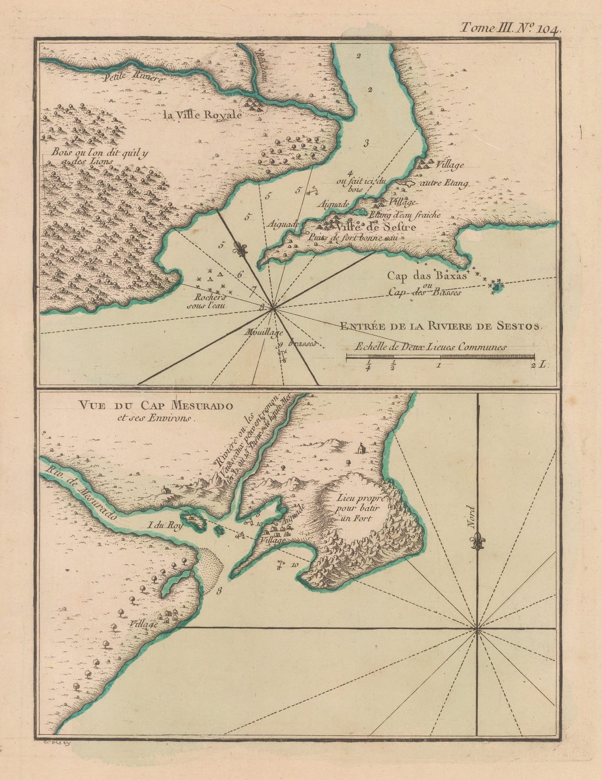Jacques-Nicolas Bellin, Liberia, 1764