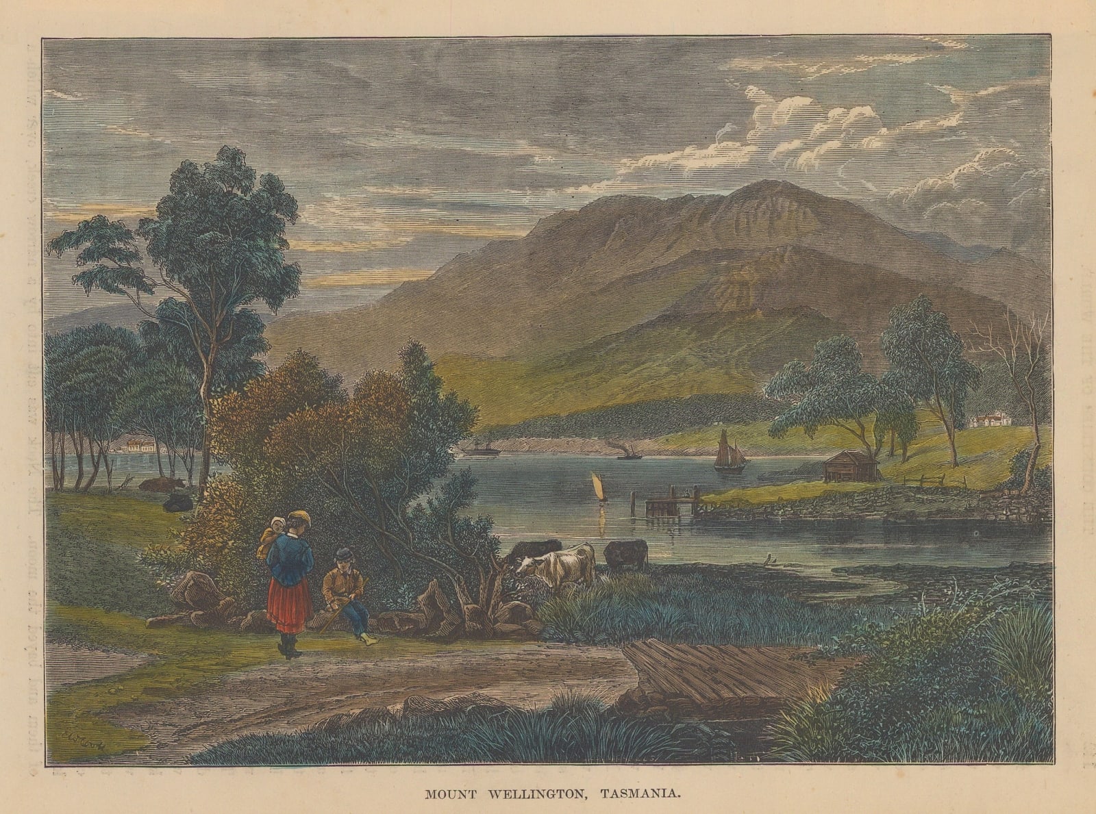 J. C. Brown, Australia - Tasmania, Mount Wellington, 1885