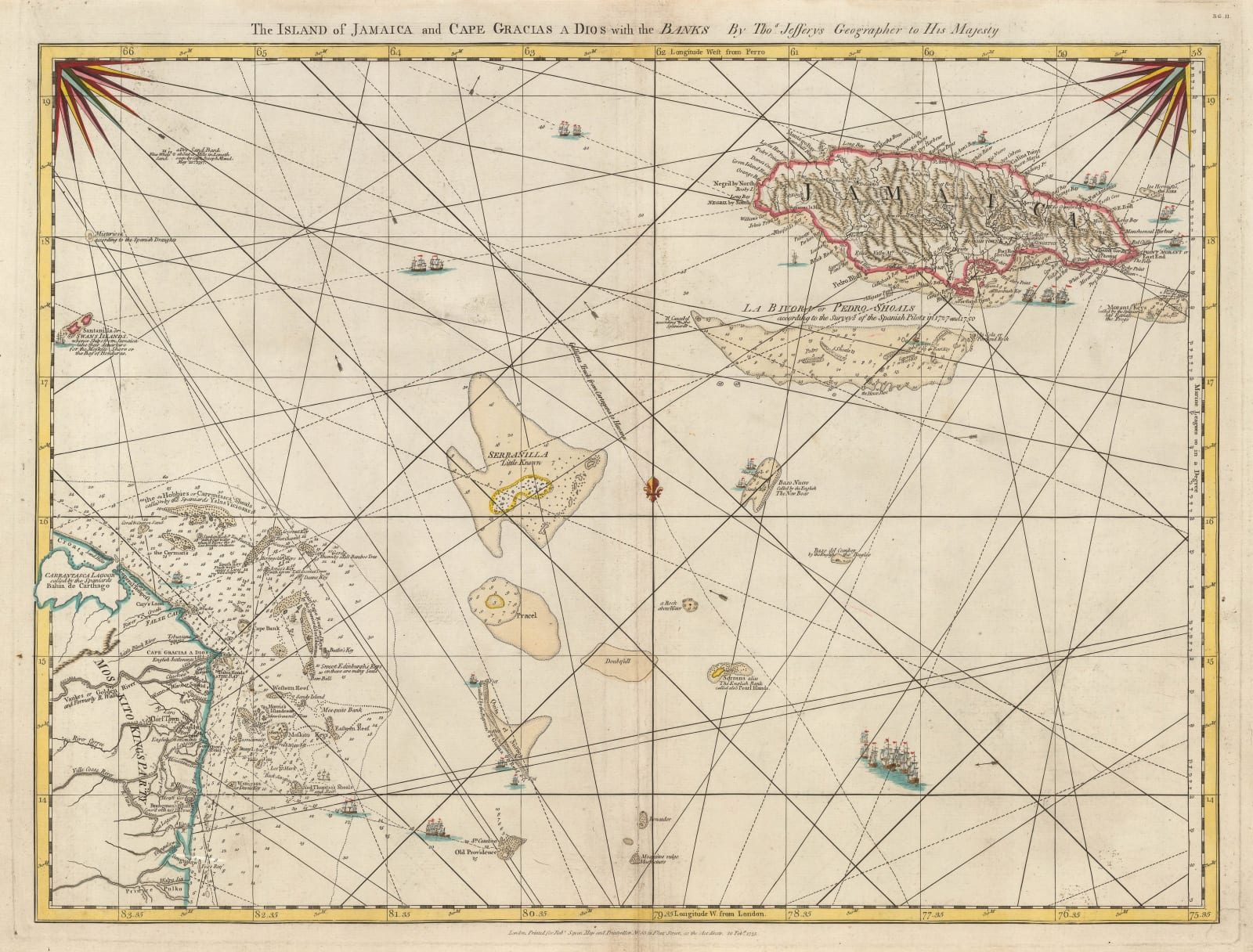 Thomas Jefferys, Jamaica and the Mosquito Coast, 1775