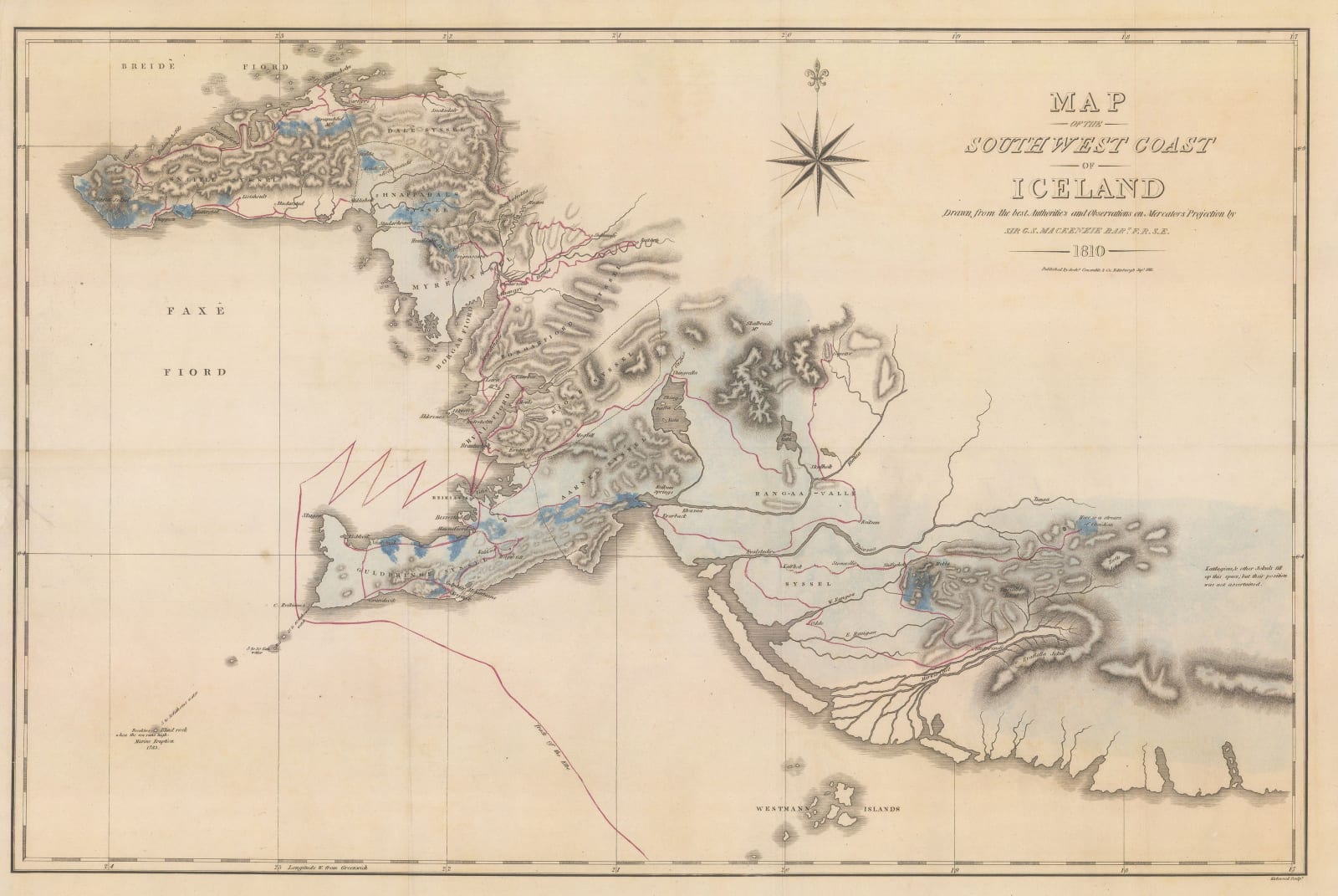 George Steuart MacKenzie, Southwest Coast of Iceland, 1811