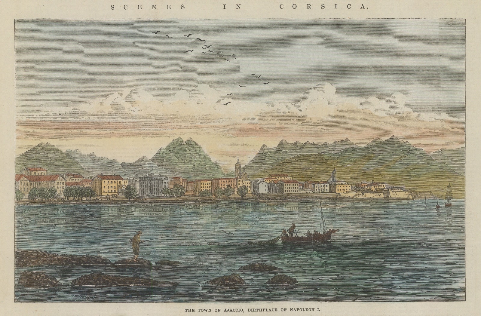 Illustrated London News (ILN), Corsica - Ajaccio, 1864