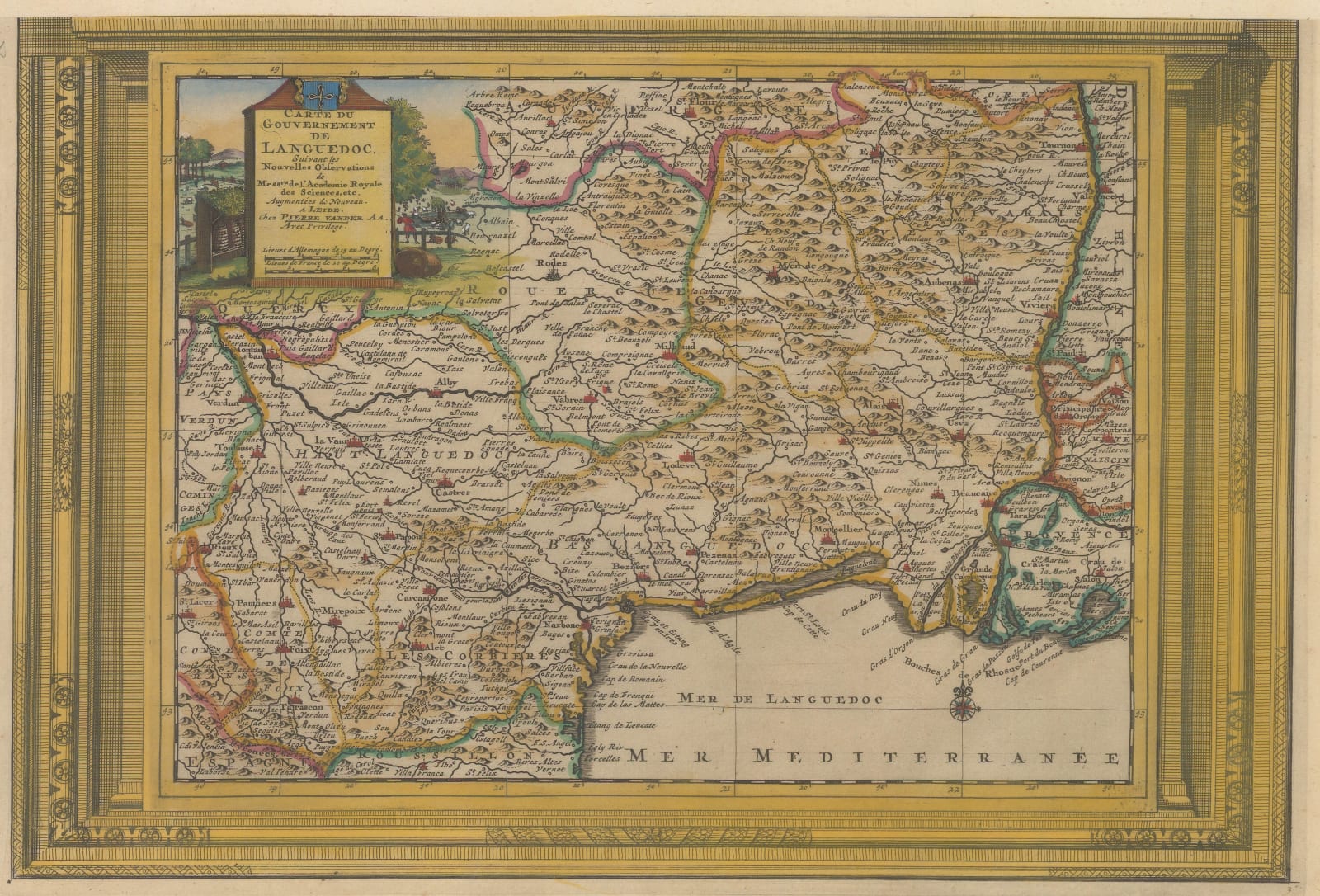 Pieter van der Aa, Languedoc, 1713