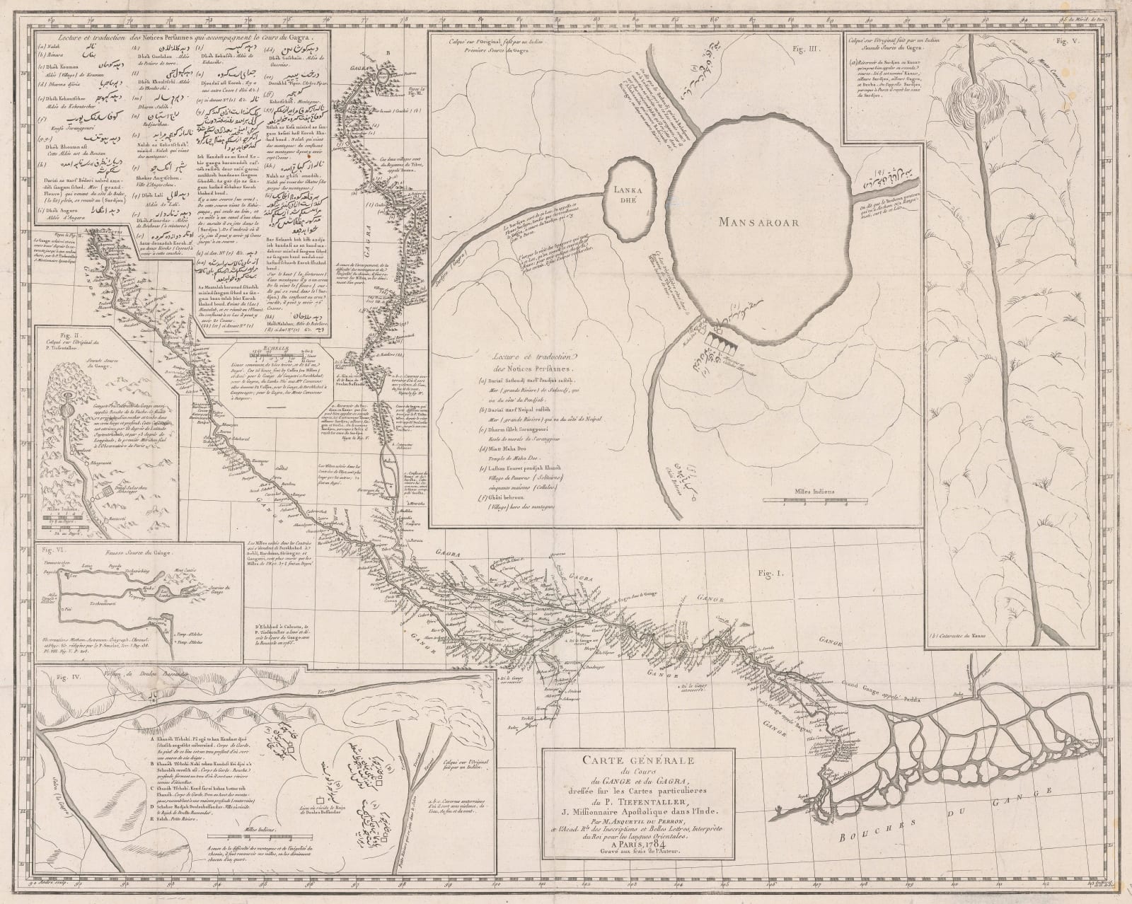 Joseph Tiefenthaler, The River Ganges, 1784