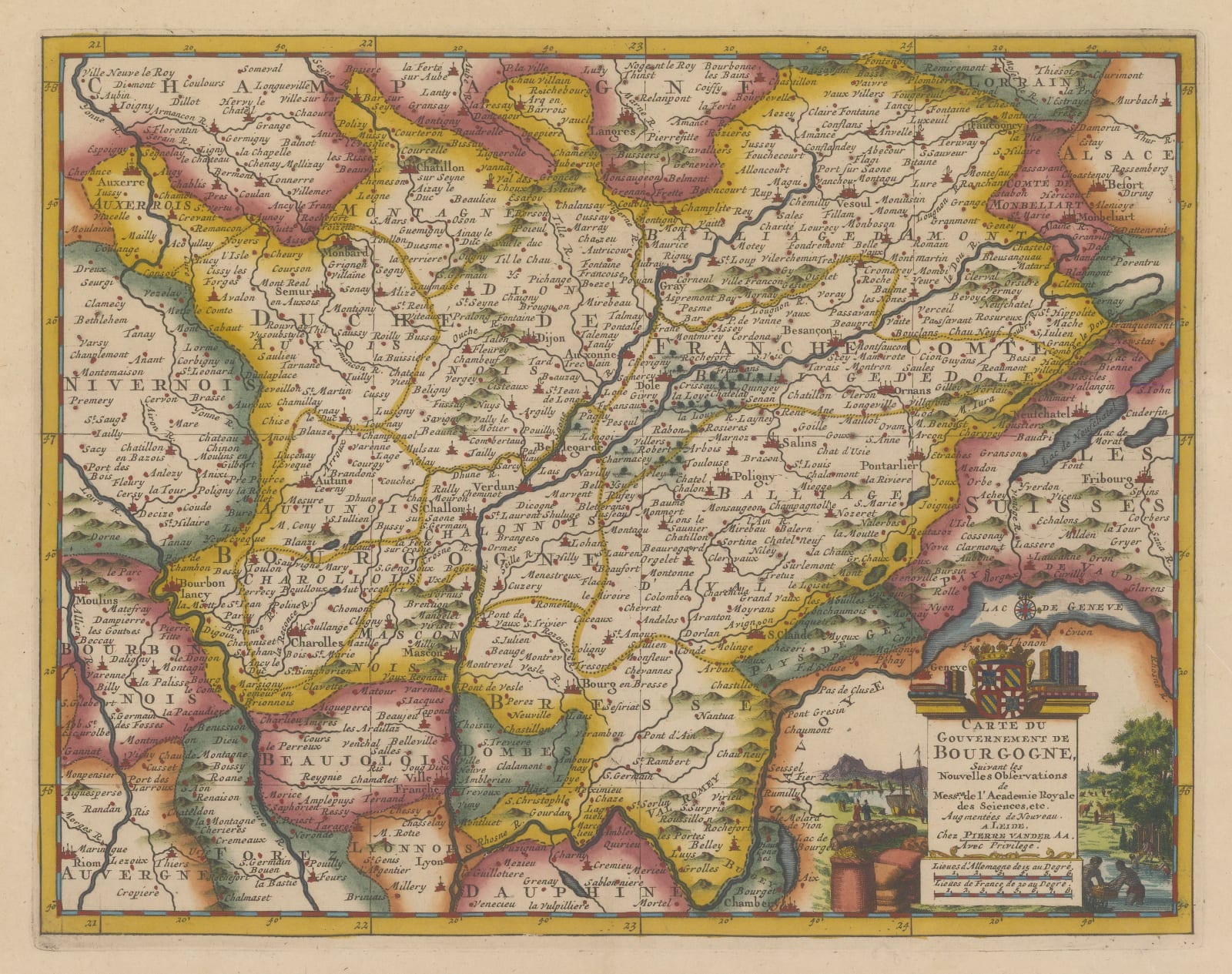 Pieter van der Aa, Franche-Comté, 1714