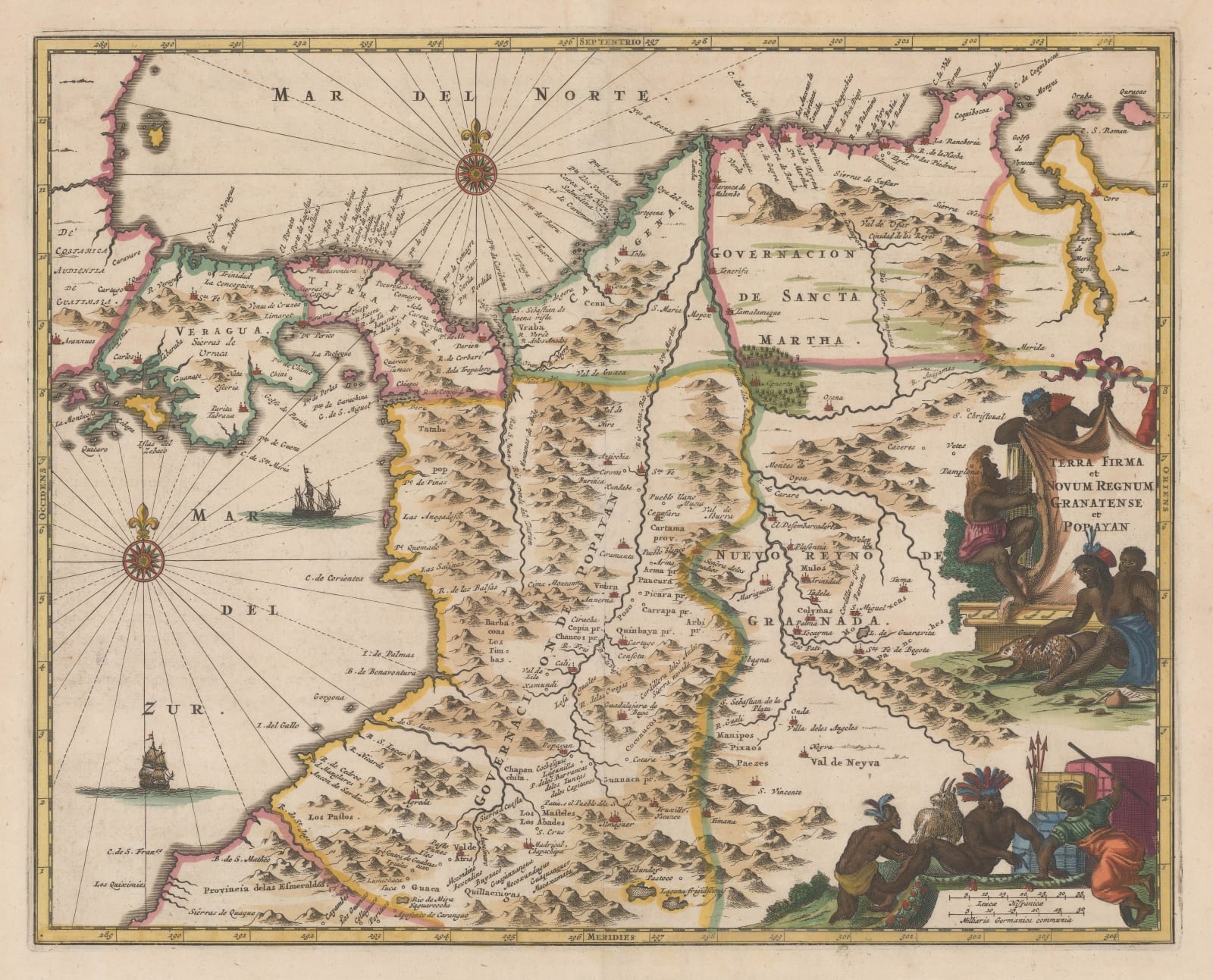 Petrus Montanus, Colombia & Panama, 1670 c.