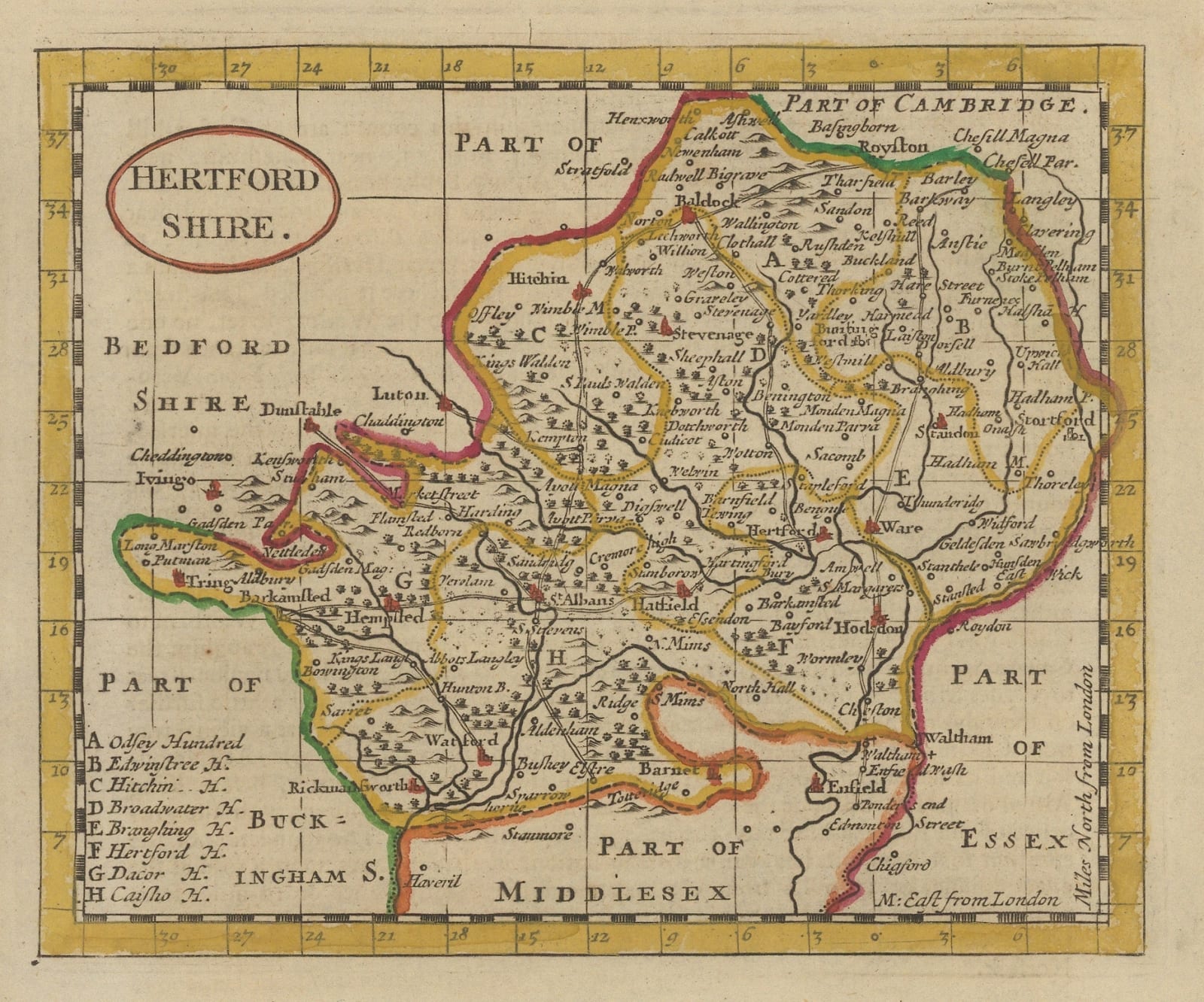 John Seller, Hertfordshire, 1787