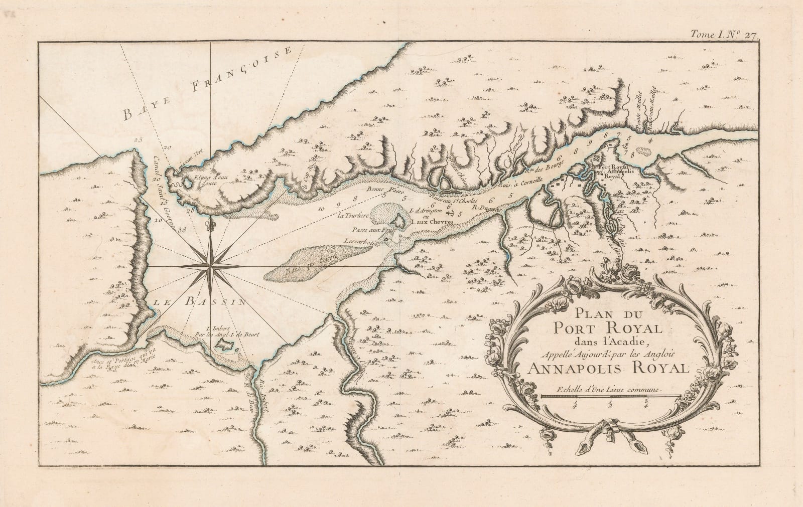 Jacques-Nicolas Bellin, Annapolis Royal, Nova Scotia, 1764