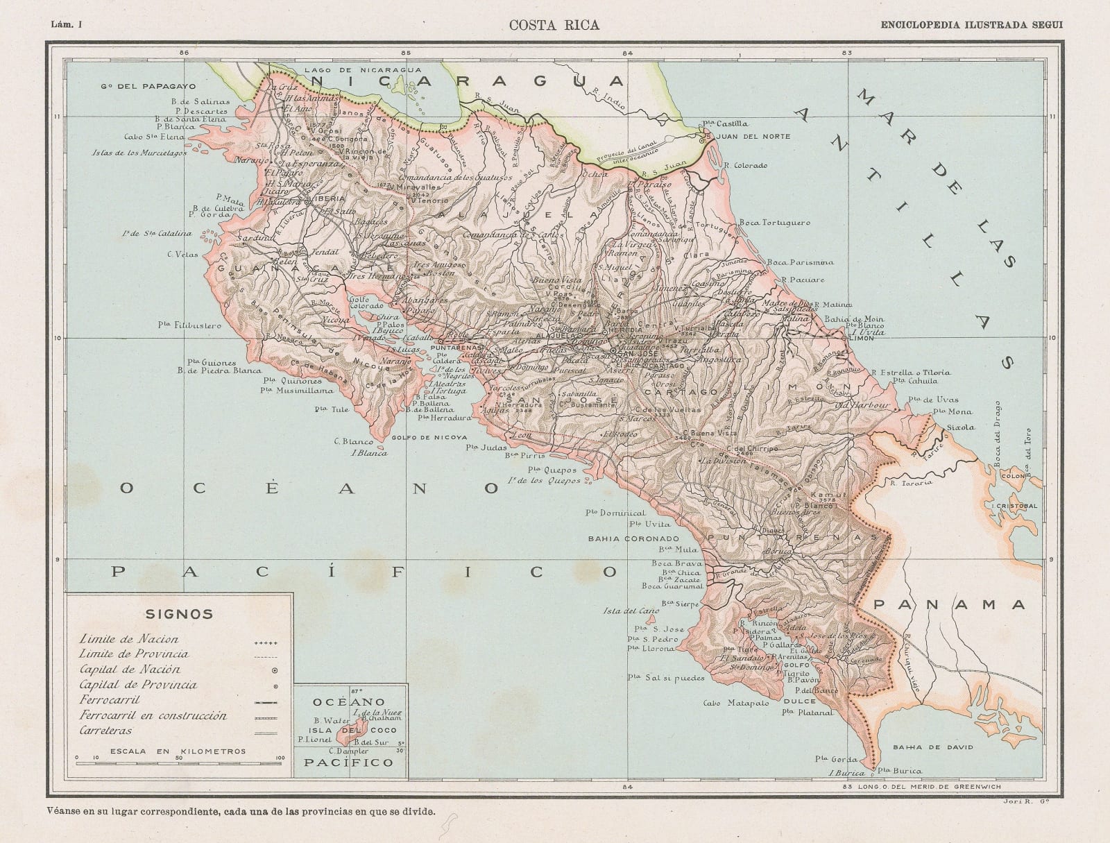 Enciclopedia Segui, Costa Rica, 1910 c.