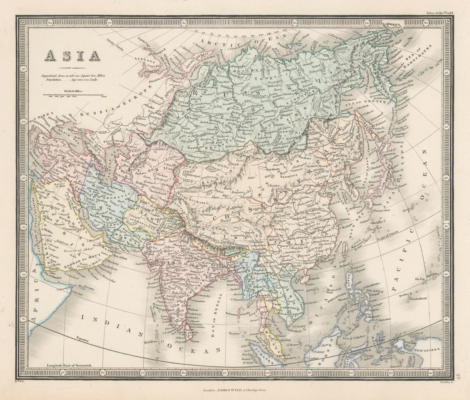 James Wyld, Asia, 1849