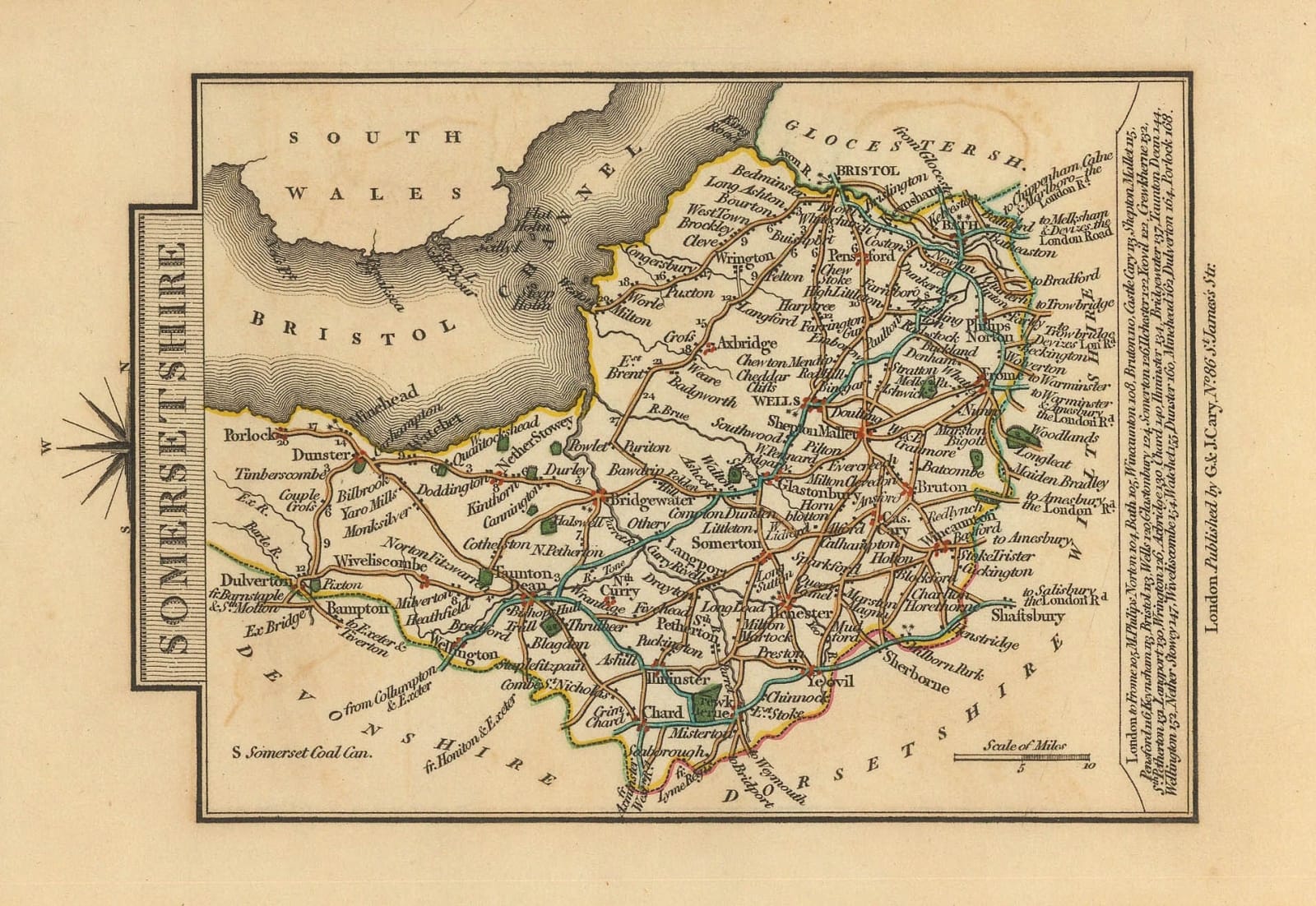 John Cary, Somersetshire, 1790