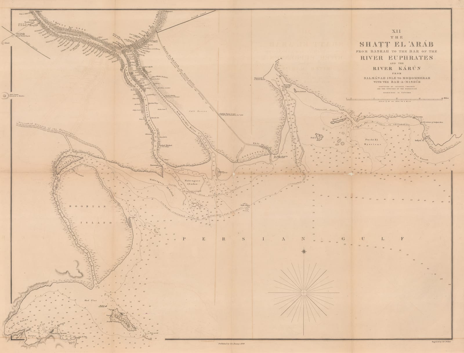 Lt. Col. Francis Rawdon Chesney, The Shatt el-Arab from Basrah to the Bar of the River Euphrates and the River Karun, 1849
