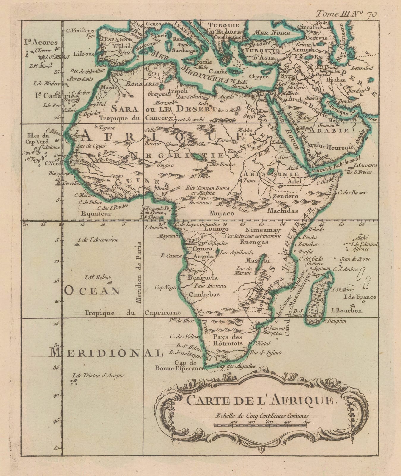 Jacques-Nicolas Bellin, Africa, 1764
