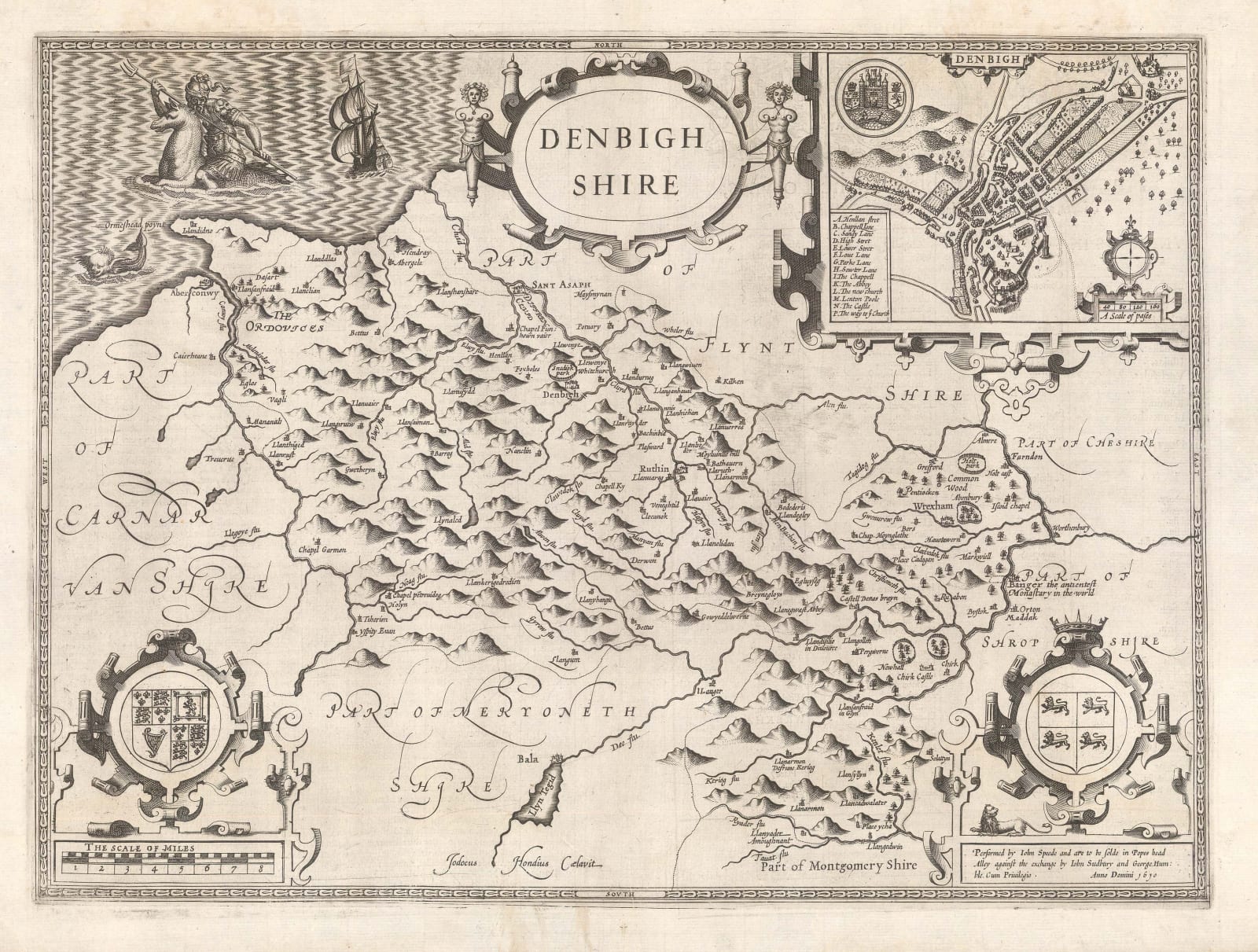 John Speed, Denbigh Shire, 1614