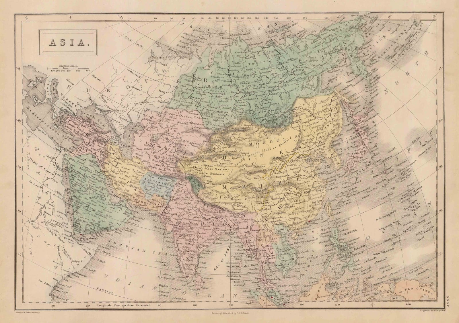 A. & C. Black, Asia, 1856