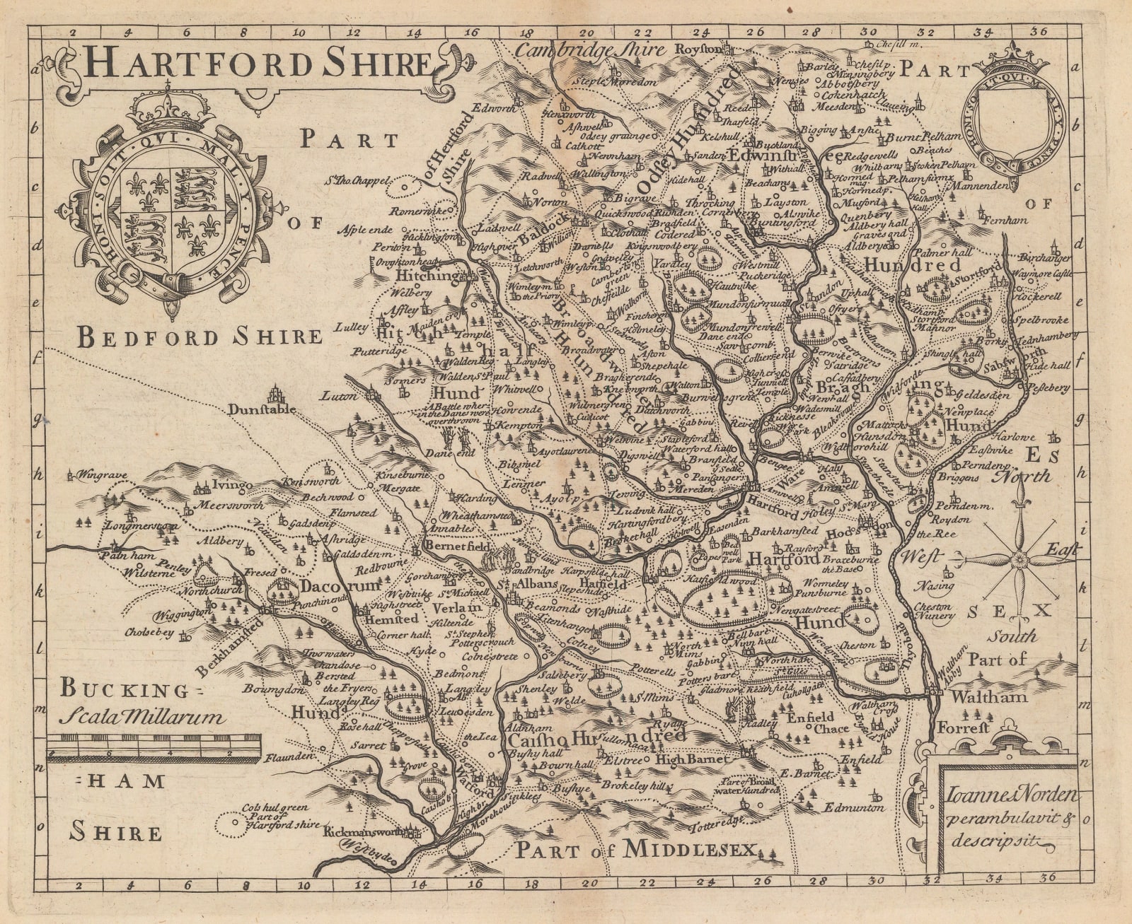 John Norden, Hartford Shire, 1723