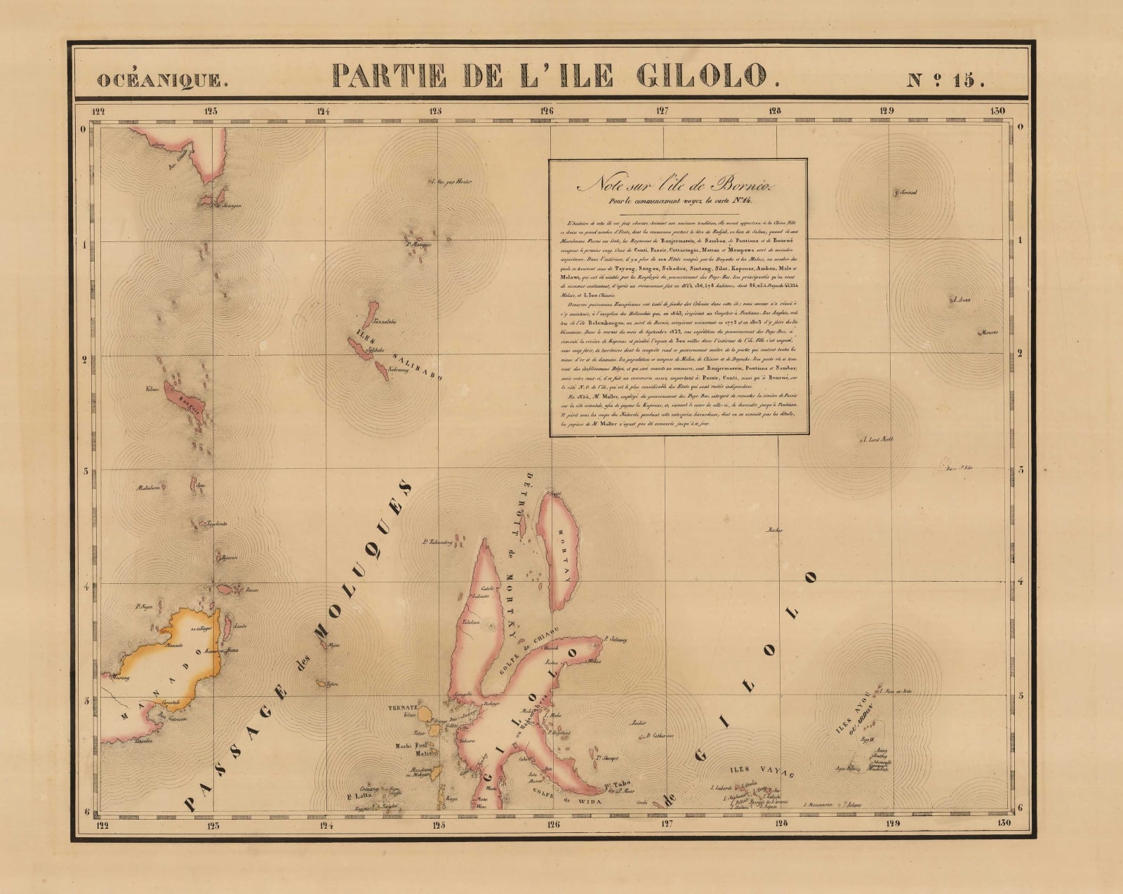 Philippe Vandermaelen, Sulawesi, North Maluku, 1827