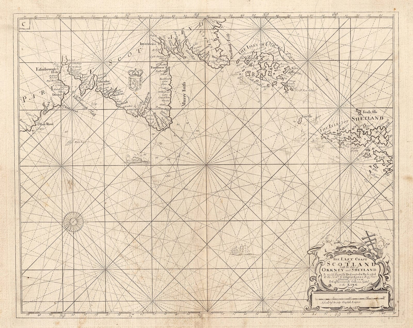 Capt. Greenvile Collins, The East Coast of Scotland, 1785
