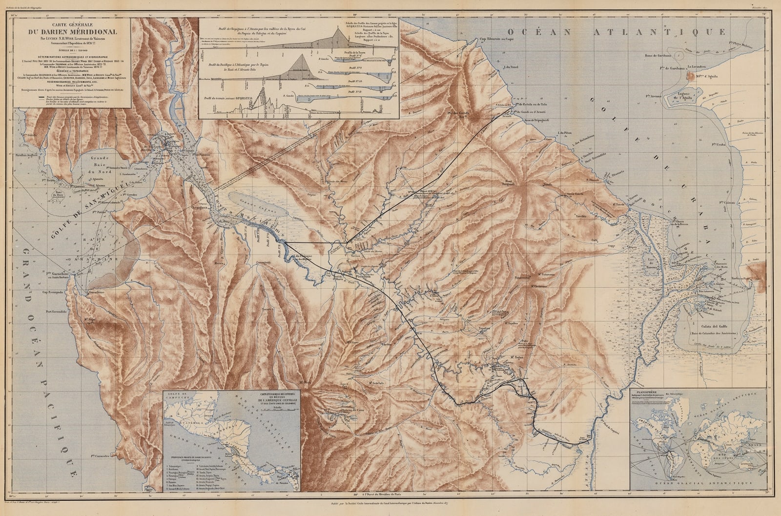 Lucien Wyse, Southern part of the Isthmus of Panama, 1877