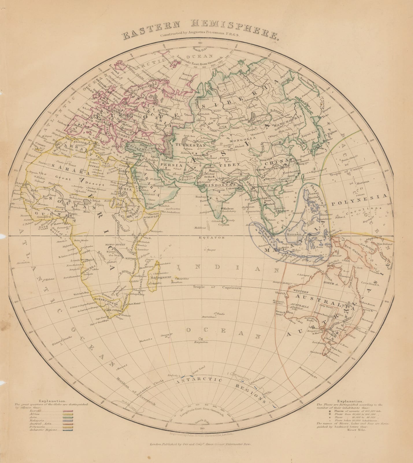John Dower, The World, 1850 c.