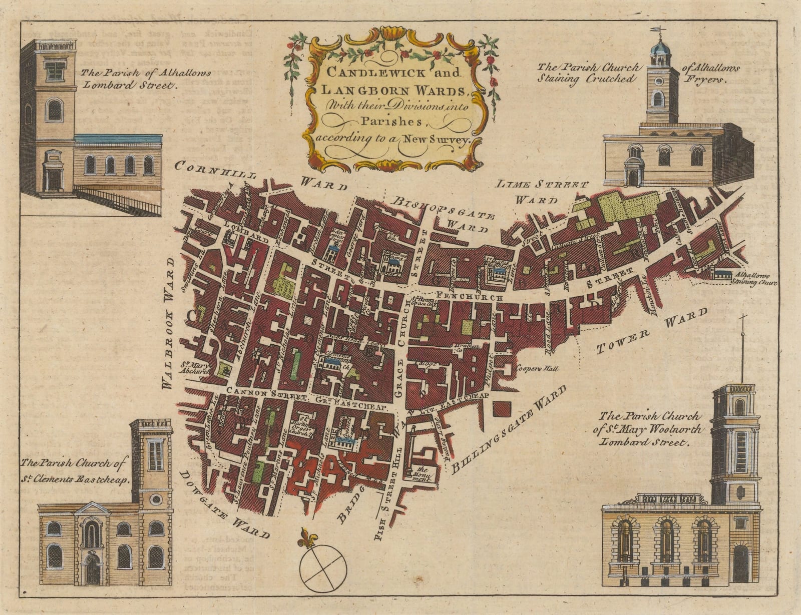 London Magazine, Candlewick and Langborne Wards, 1768