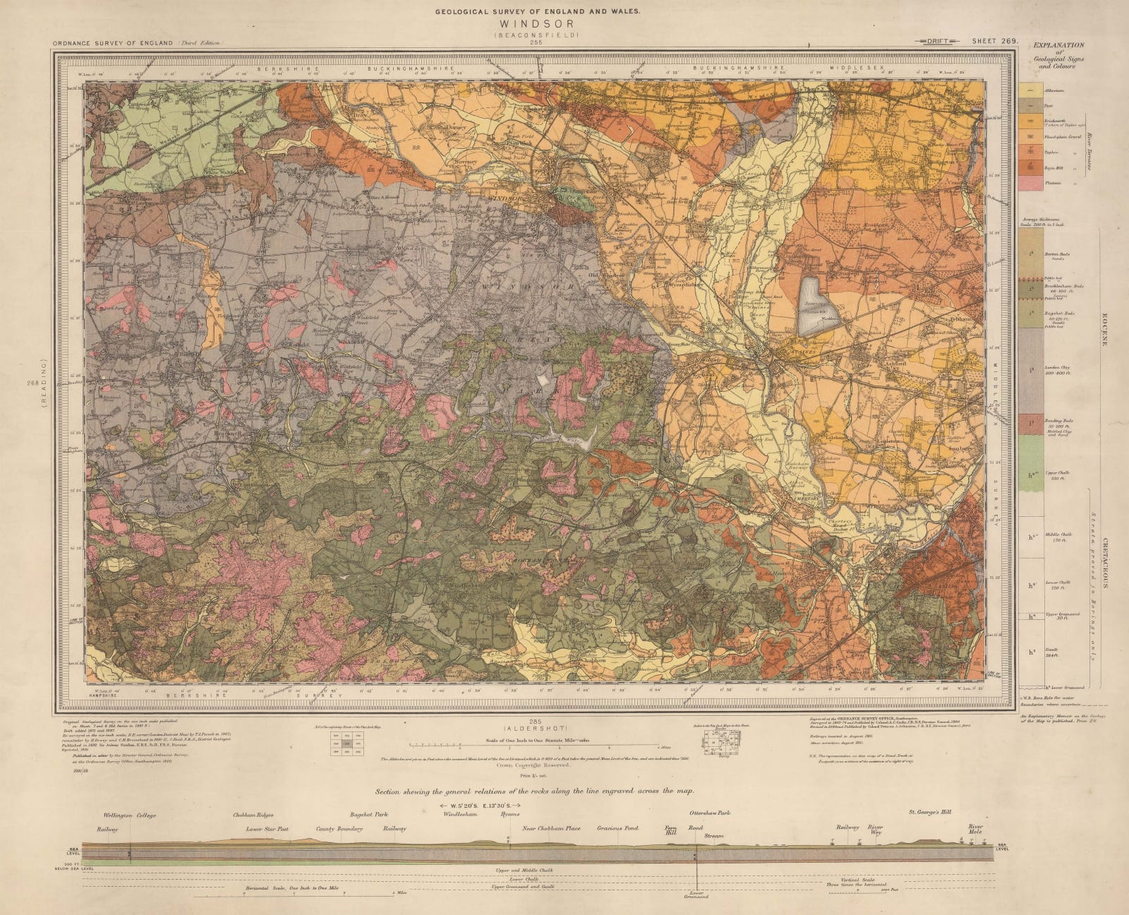 Ordnance Survey, Geological Survey of England and Wales, 1920
