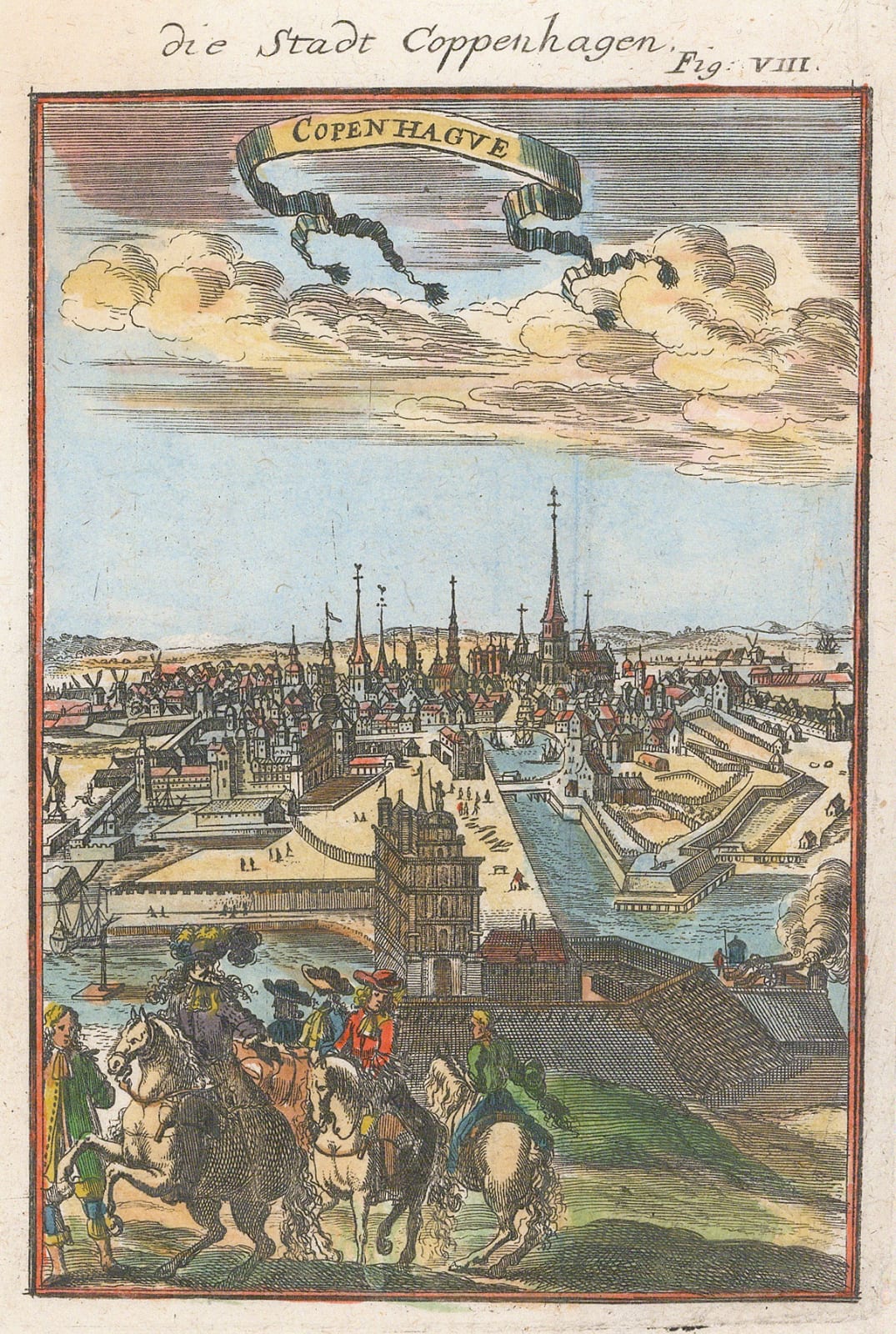 Alain Manesson Mallet, Denmark - Copenhagen, 1719