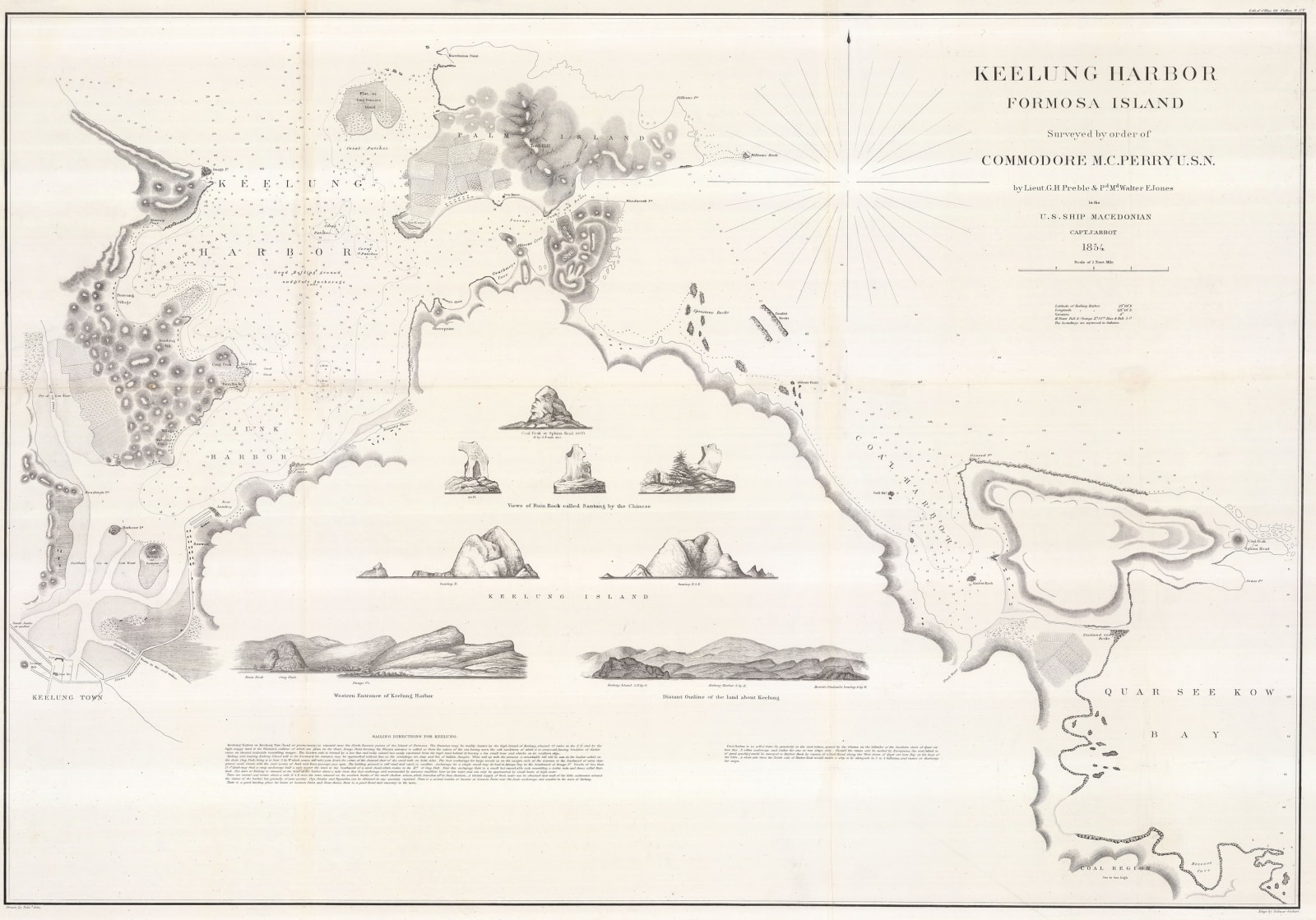 Matthew Perry, Keelung Harbor, Taiwan, 1854