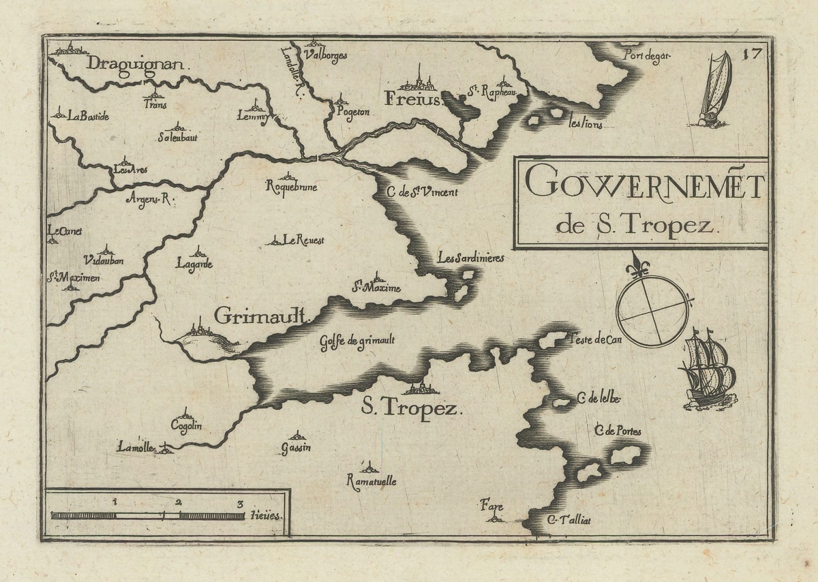 Nicolas Tassin, Saint-Tropez and Environs, 1636