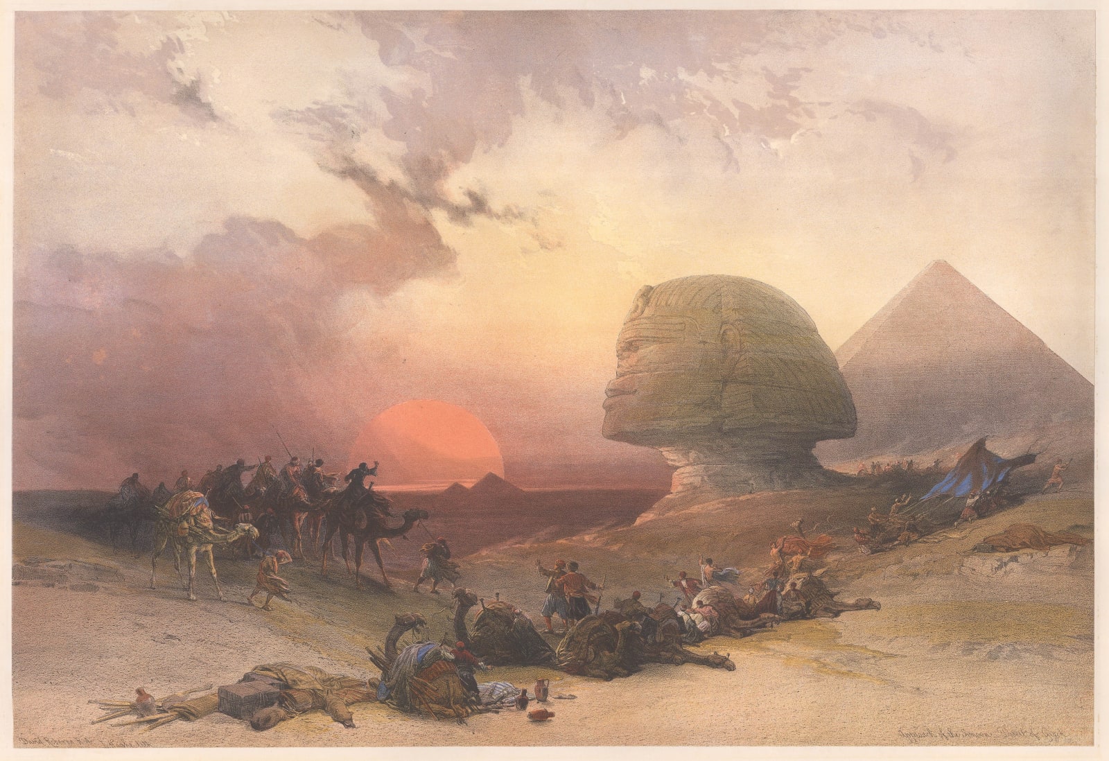 David Roberts, Egypt - Approach of the Simoon, 1842