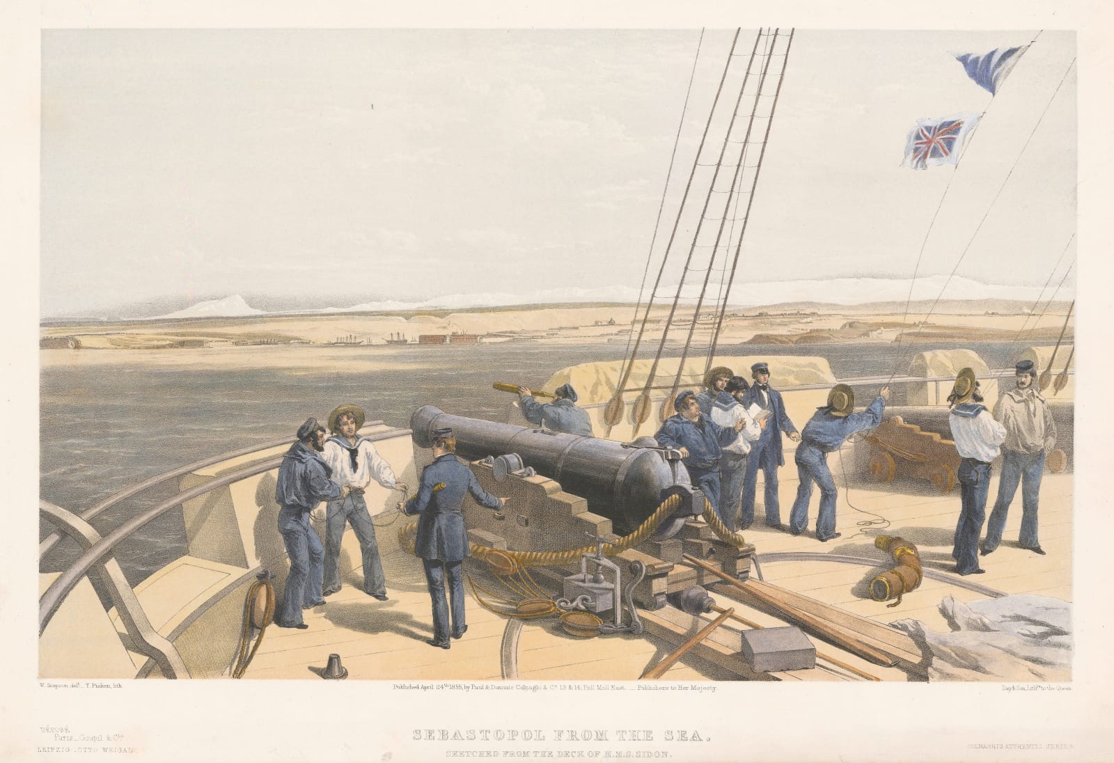 William Simpson, Crimean War - Sevastopol, 1855