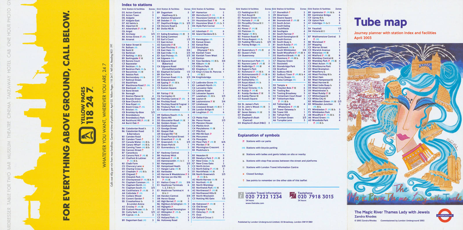 London Underground, London Underground Map, 2003