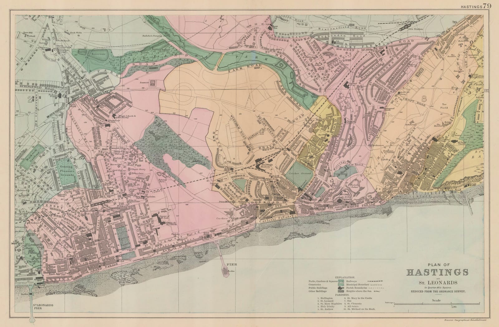 George W. Bacon, Hastings and St. Leonards, 1895