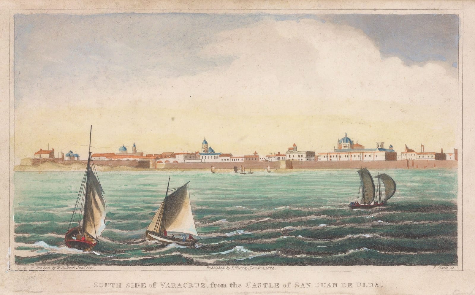 William Bullock, Mexico - Veracruz , South side , 1824