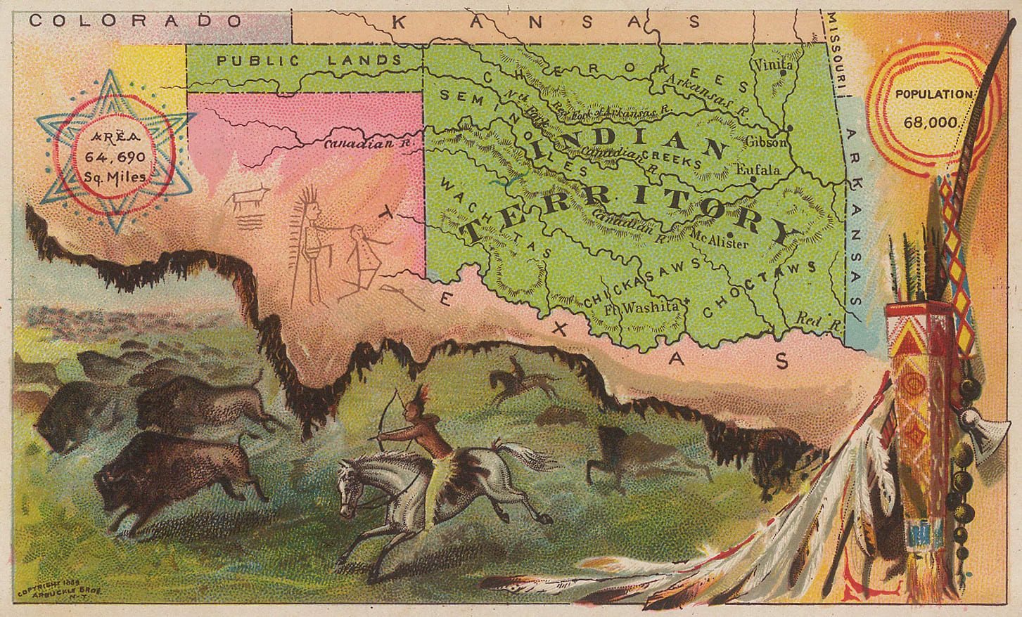 Arbuckle Brothers Company, Oklahoma (Indian Territory), 1889