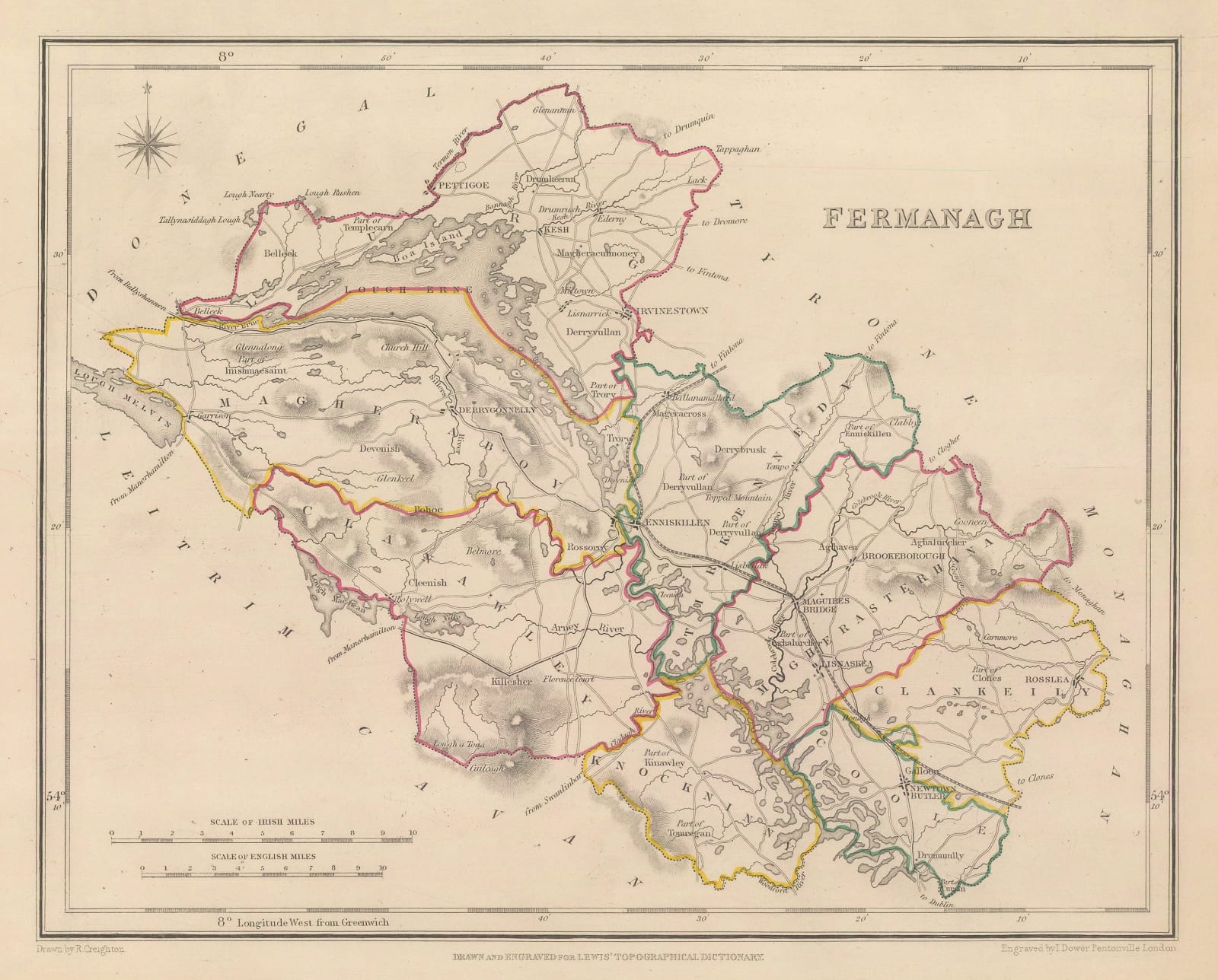 Samuel Lewis, Fermanagh, 1850