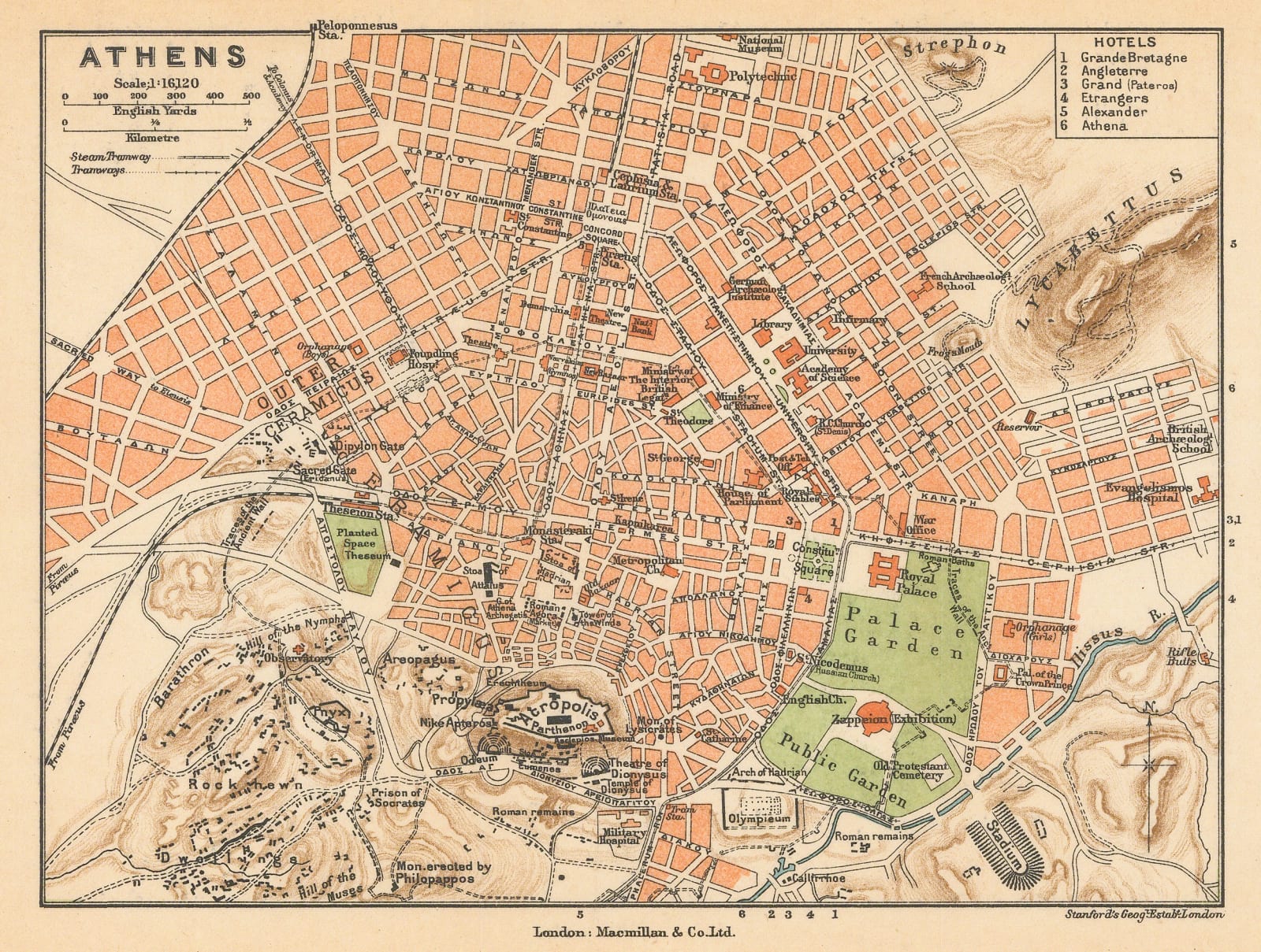 Edward Stanford, Athens, 1904