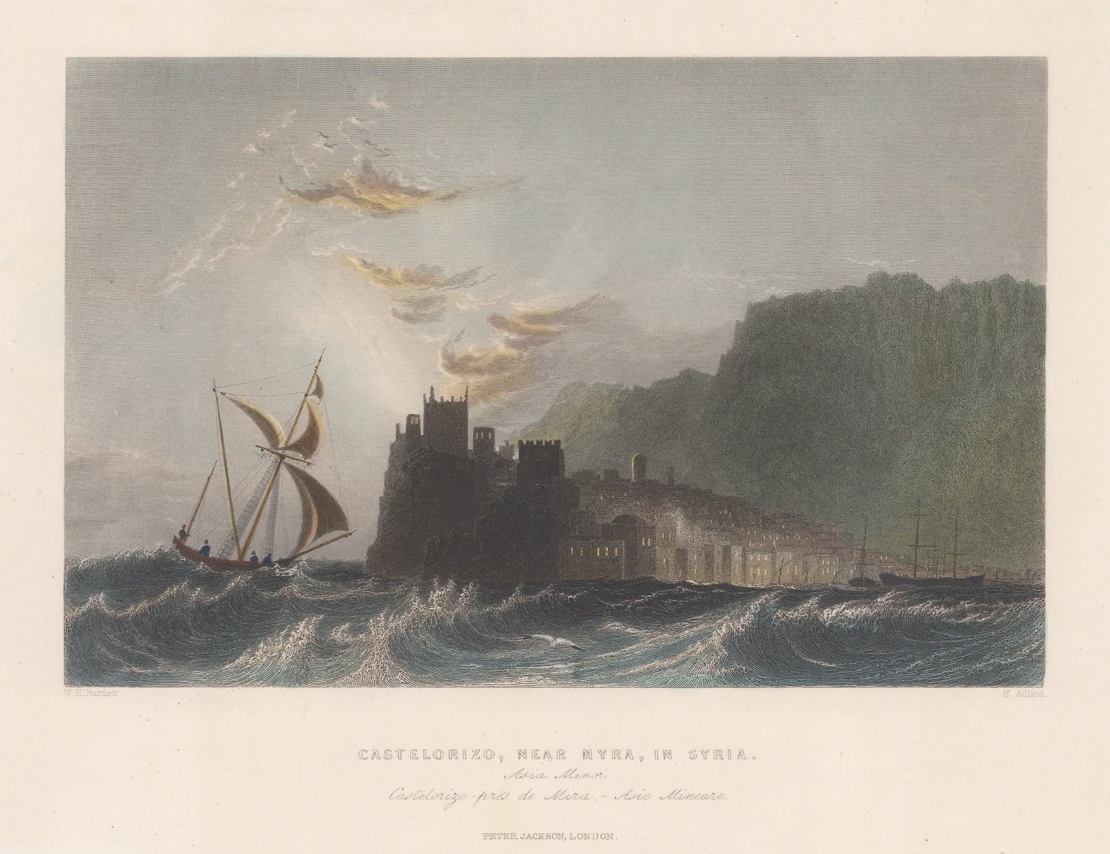 William Bartlett, Turkey - Kasteslorizo, 1843