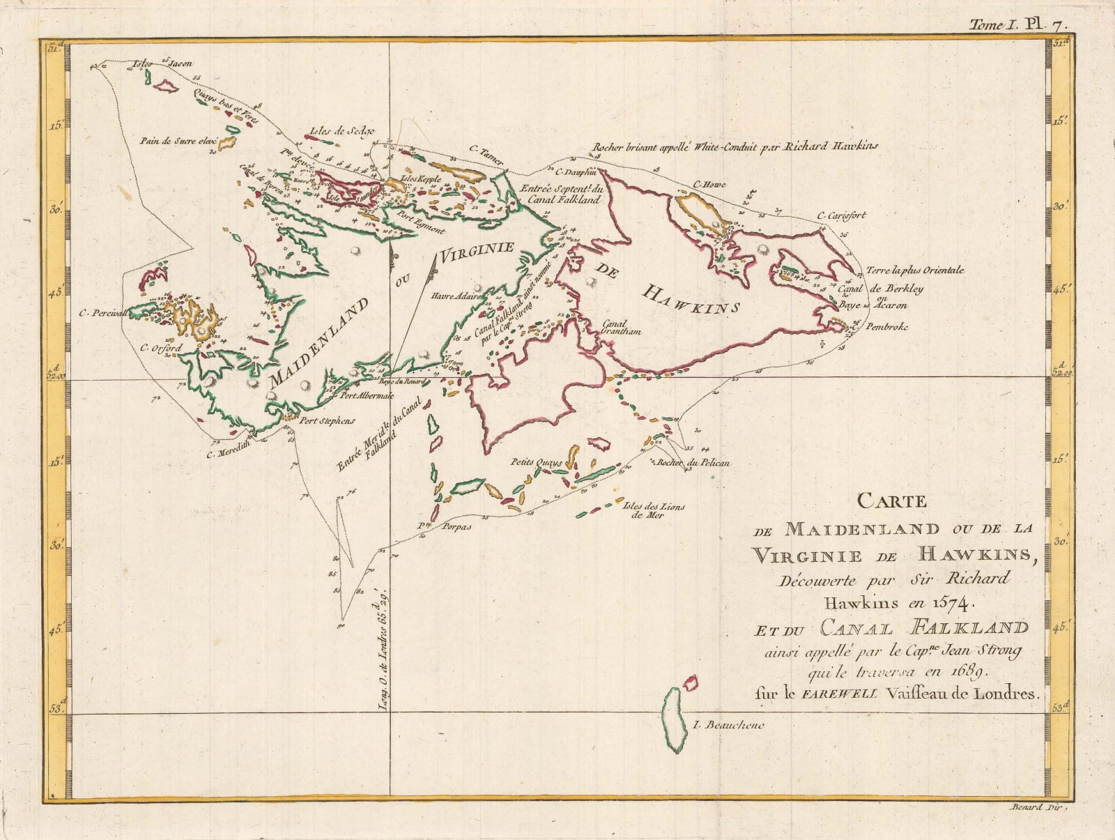 Jacques Benard, Falkland Islands, 1780 c.