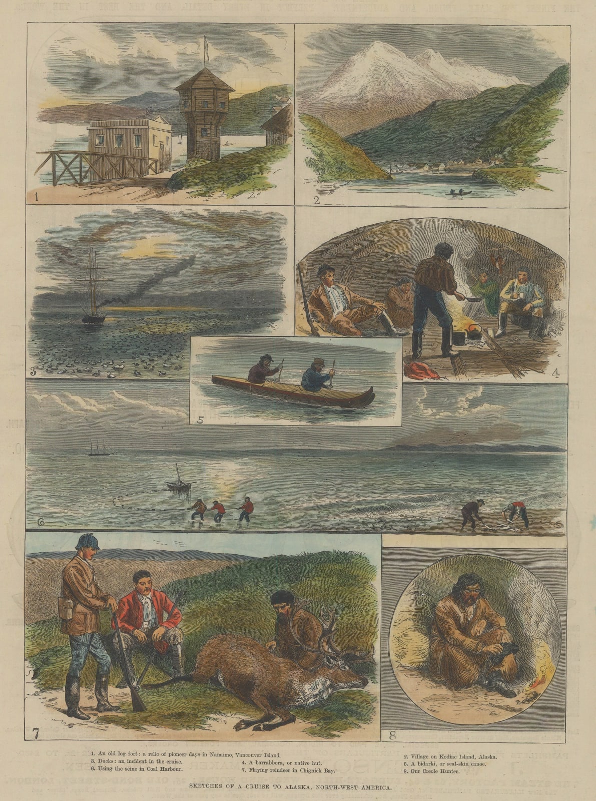 Illustrated London News (ILN), Alaska - Eight views, 1859
