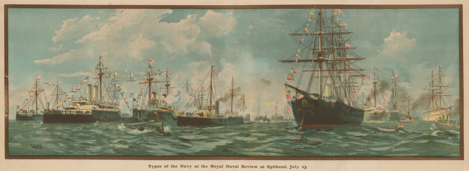 Illustrated London News (ILN), Royal Navy Review, 1897