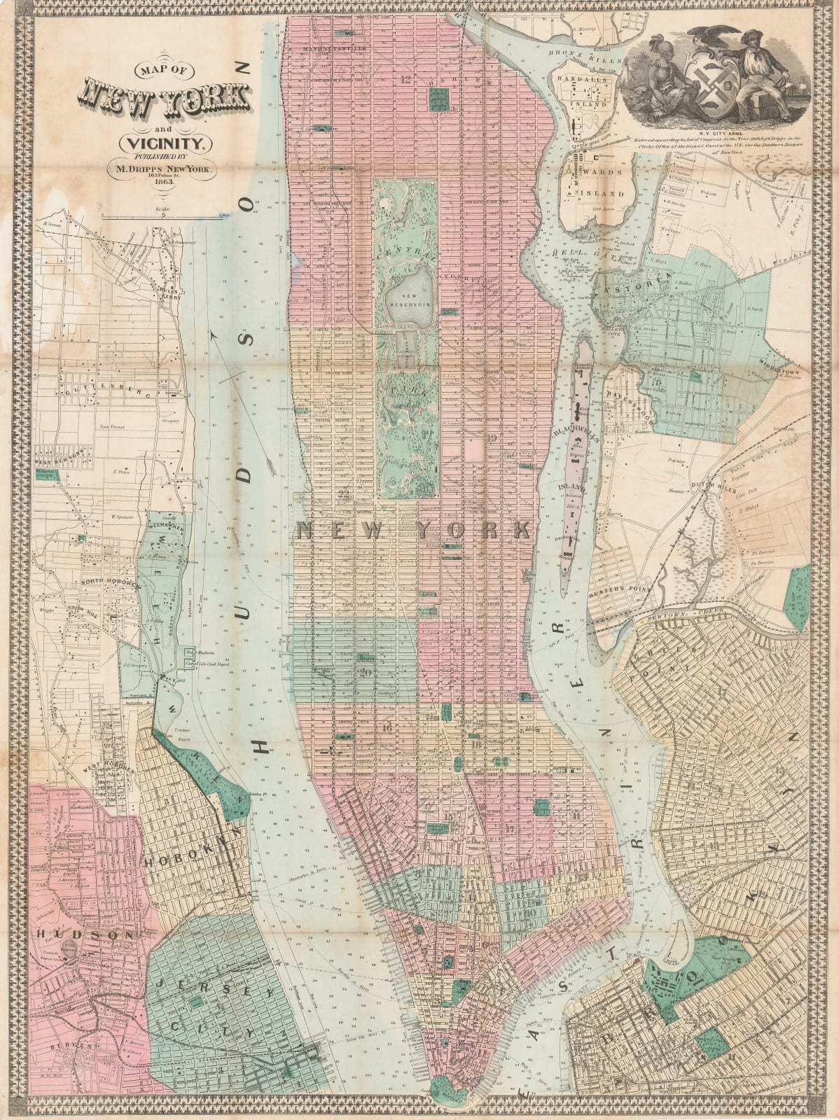Matthew Dripps, New York City , 1863