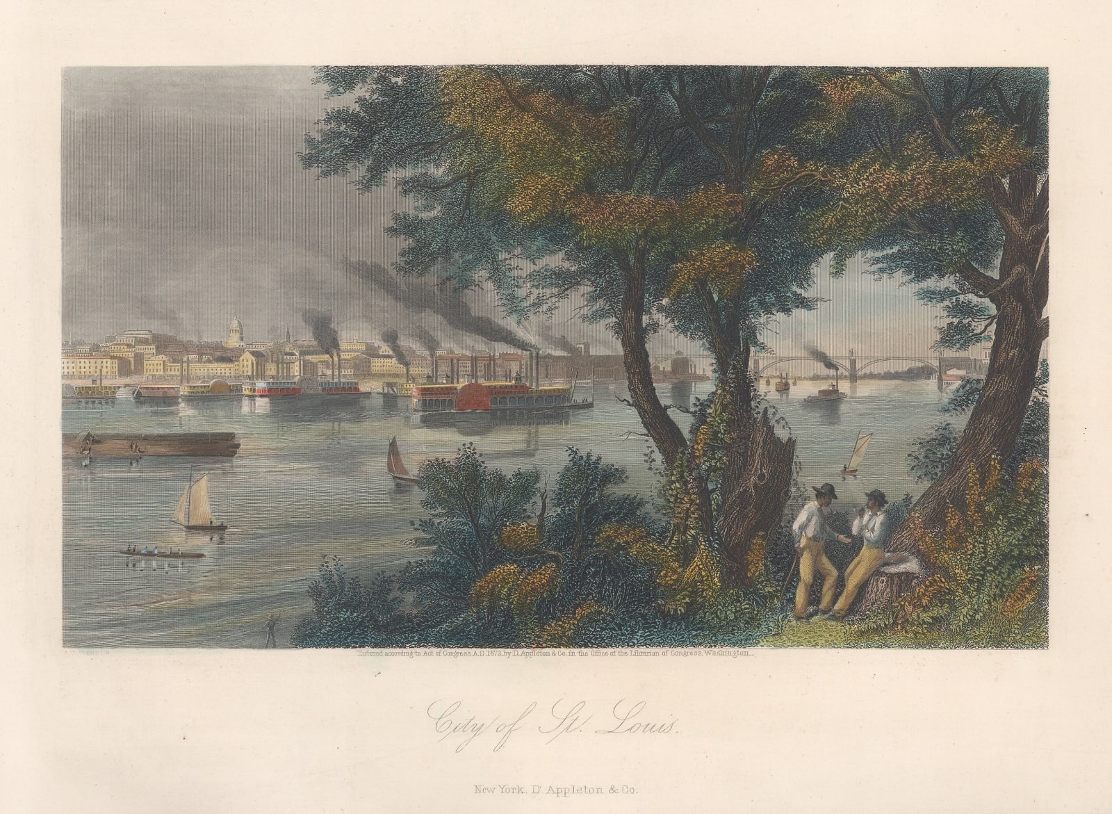 Picturesque America, Missouri - St Louis, 1872