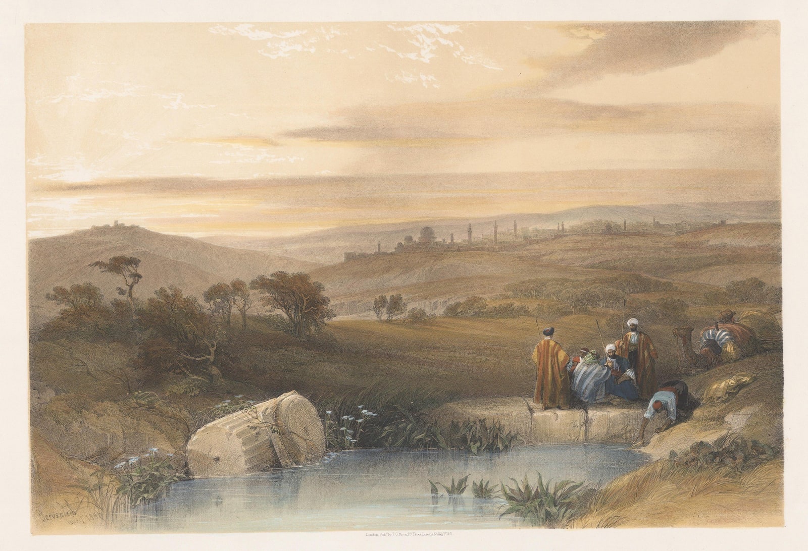 David Roberts, Jerusalem - Valley of Jehosaphat, 1841