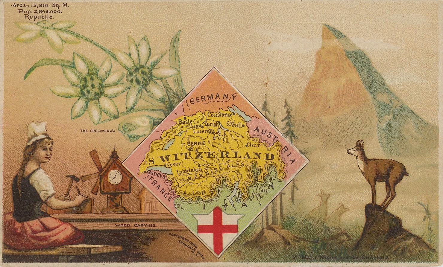 Arbuckle Brothers Company, Switzerland, 1889