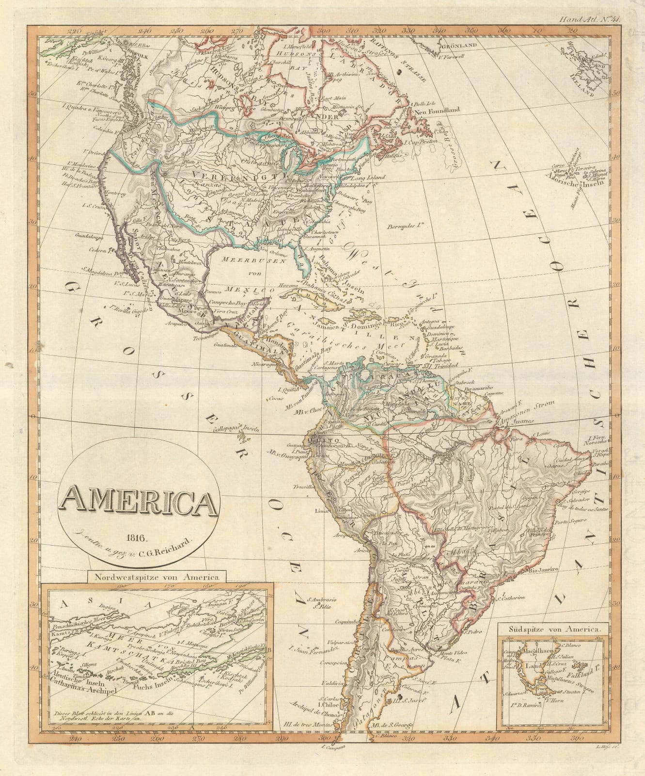 Christian Gottlieb Reichard, America, 1816