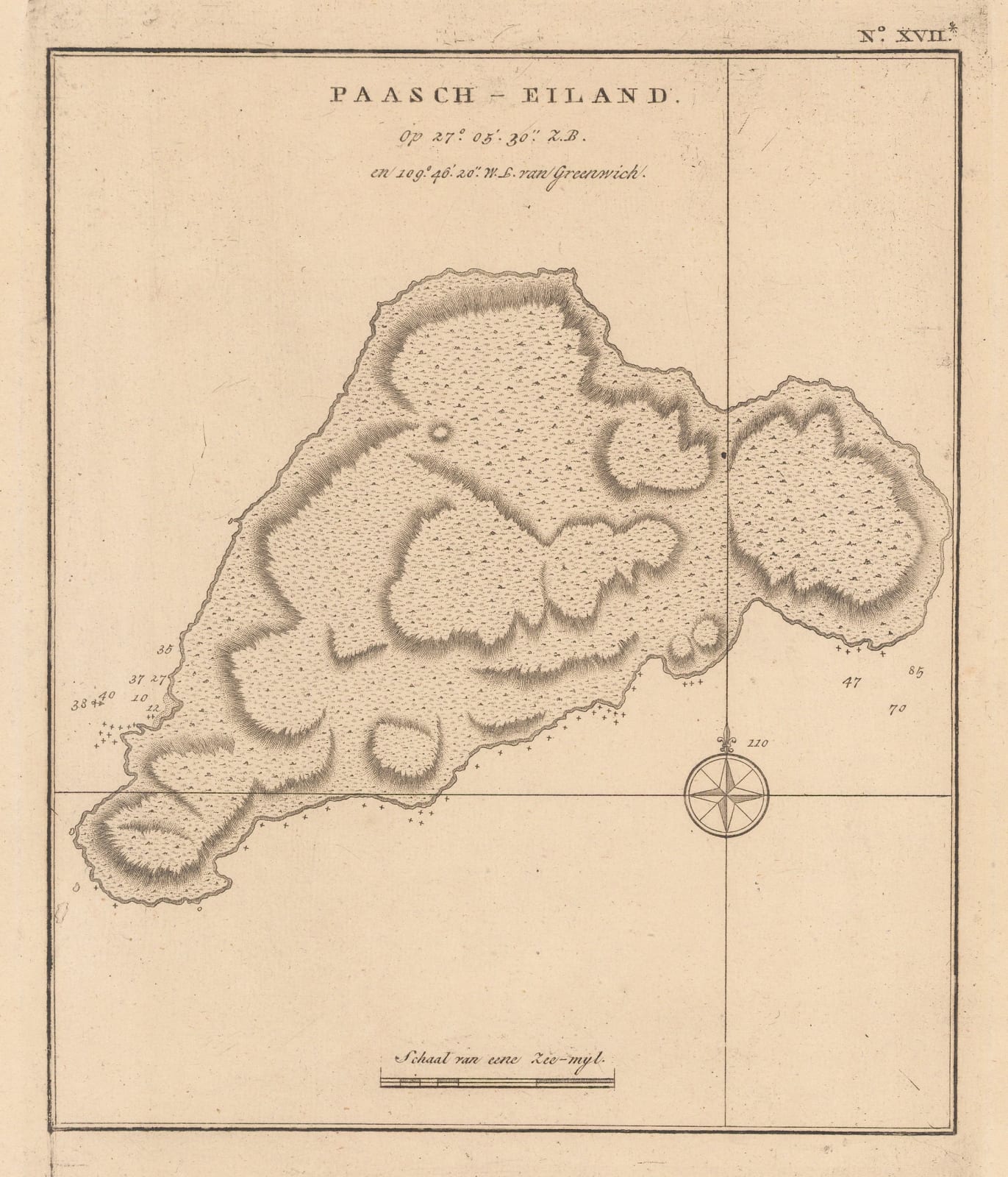 Capt. James Cook, Easter Island or Rapa Nui, 1794